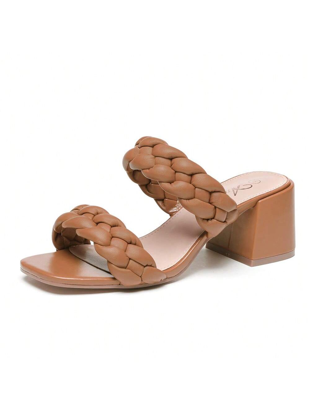 In Coffee Brown Women Heeled Sandals