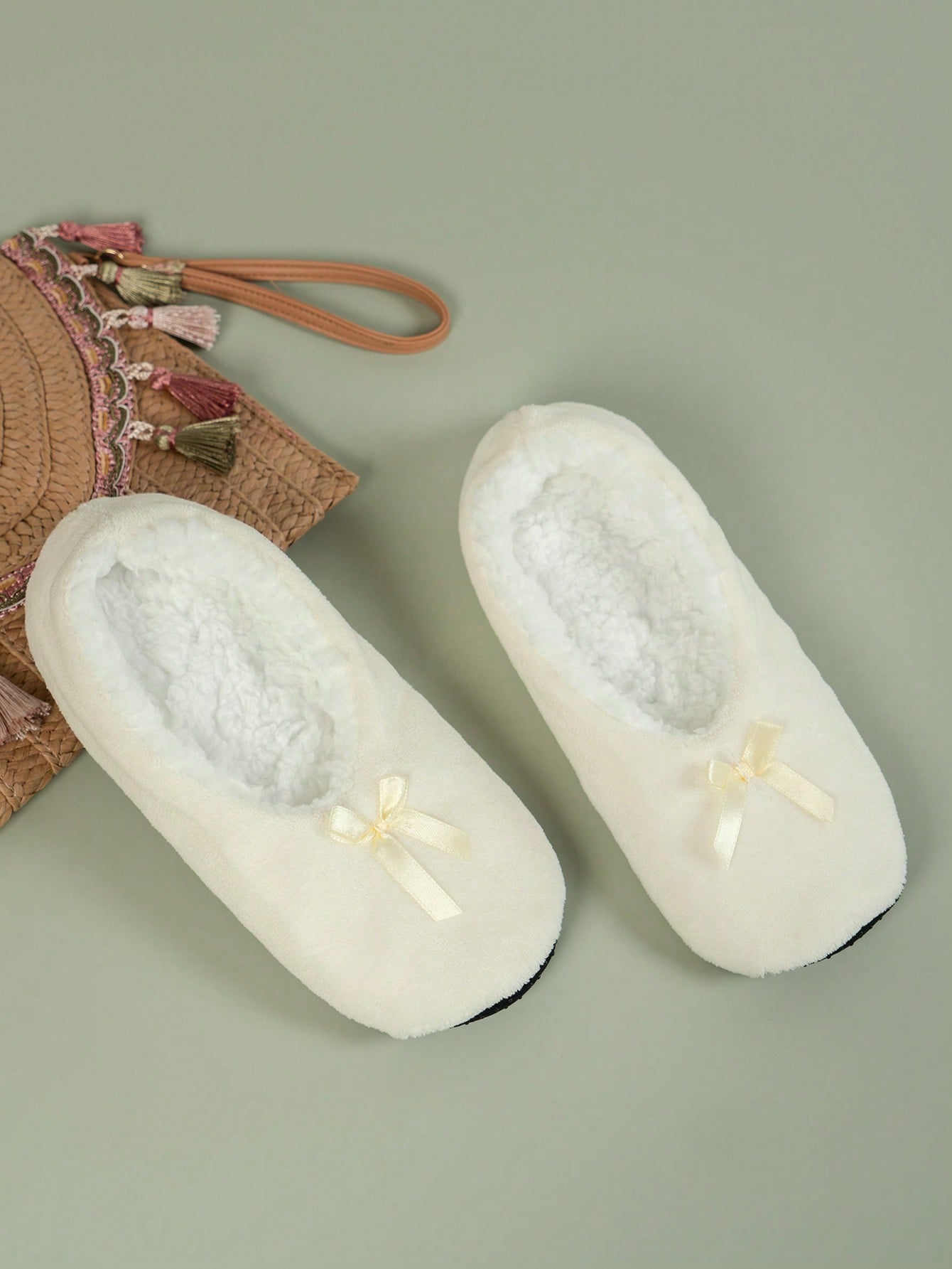 In Beige Women Home Slippers