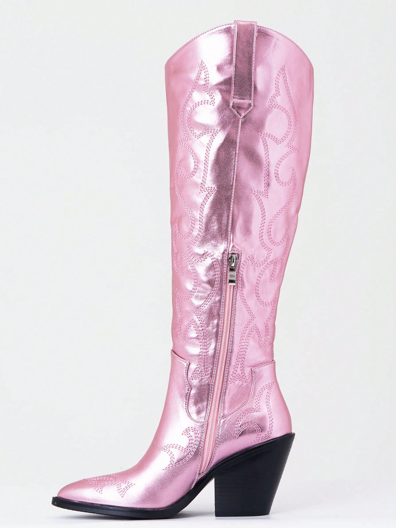 In Pink Women Knee-High Boots