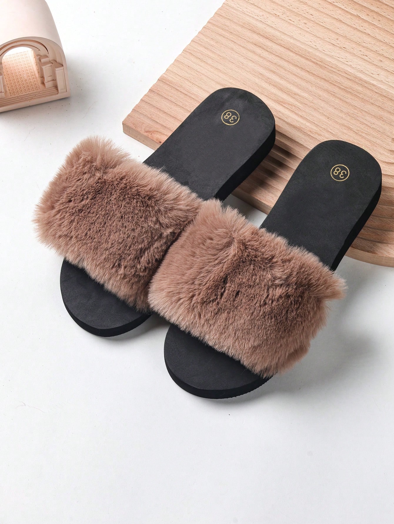 In Khaki Women Slides