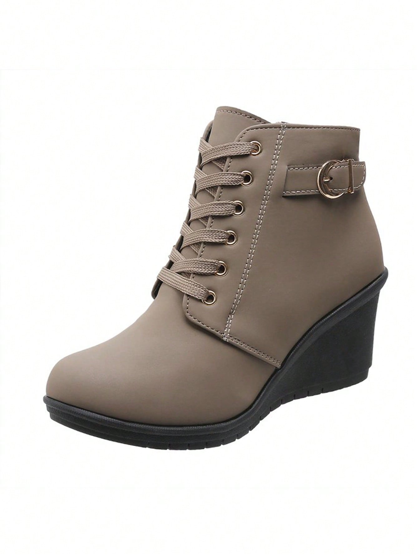 In Khaki Women Fashion Boots