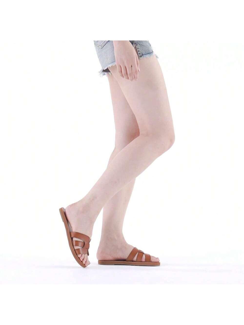 In Mocha Brown Women Flat Sandals