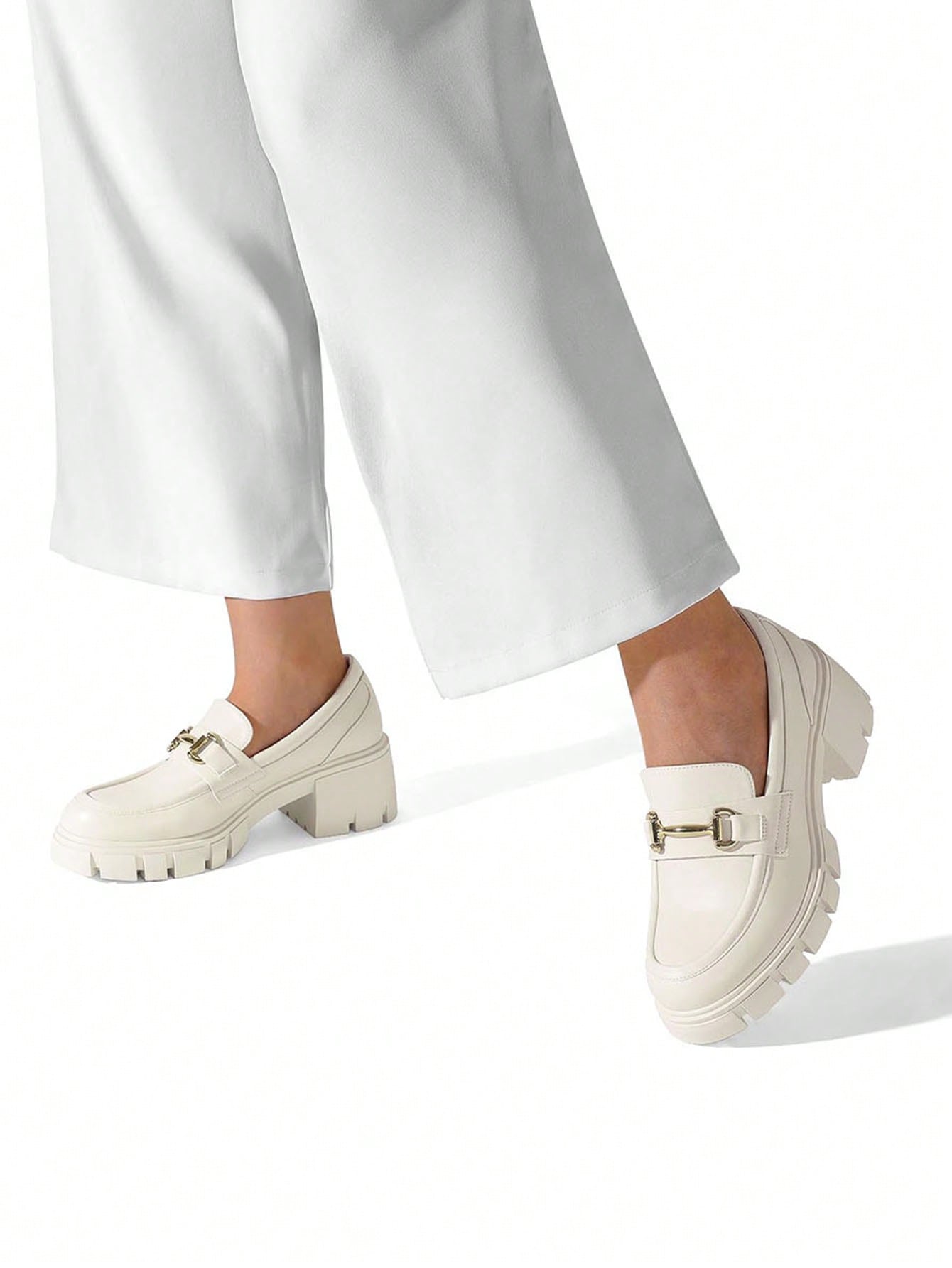 In Beige Women Flats