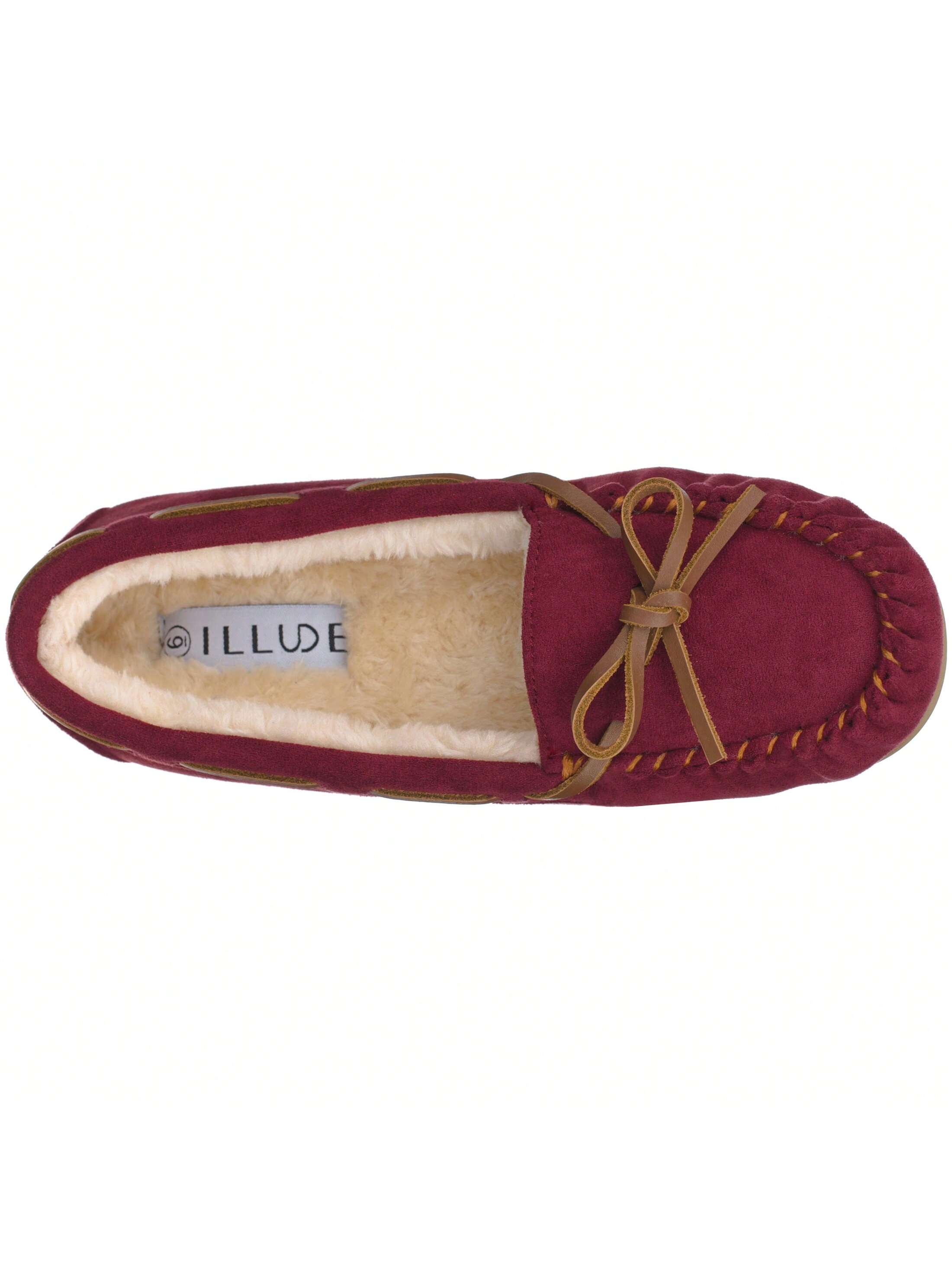 In Burgundy Women Flats