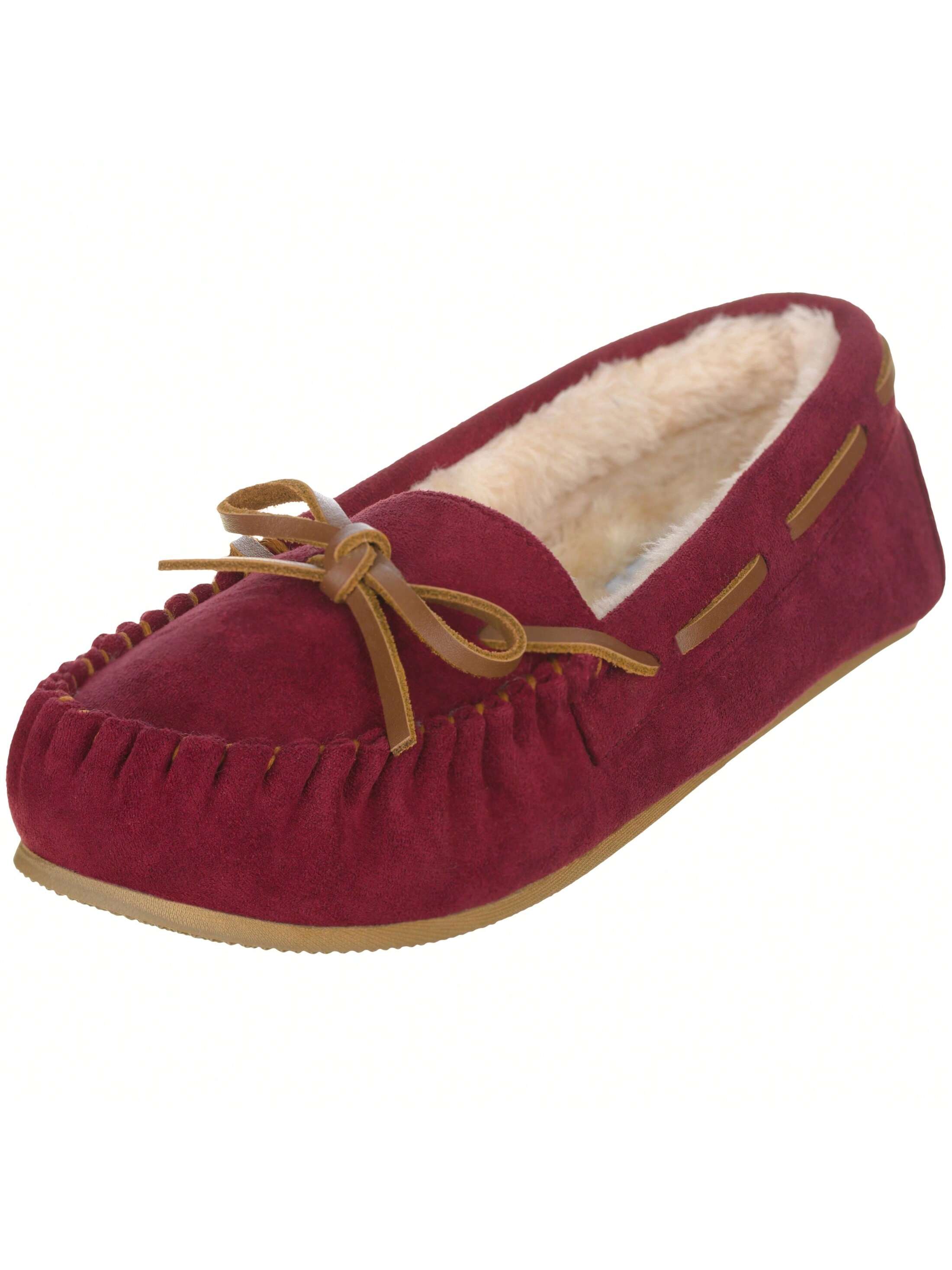 In Burgundy Women Flats