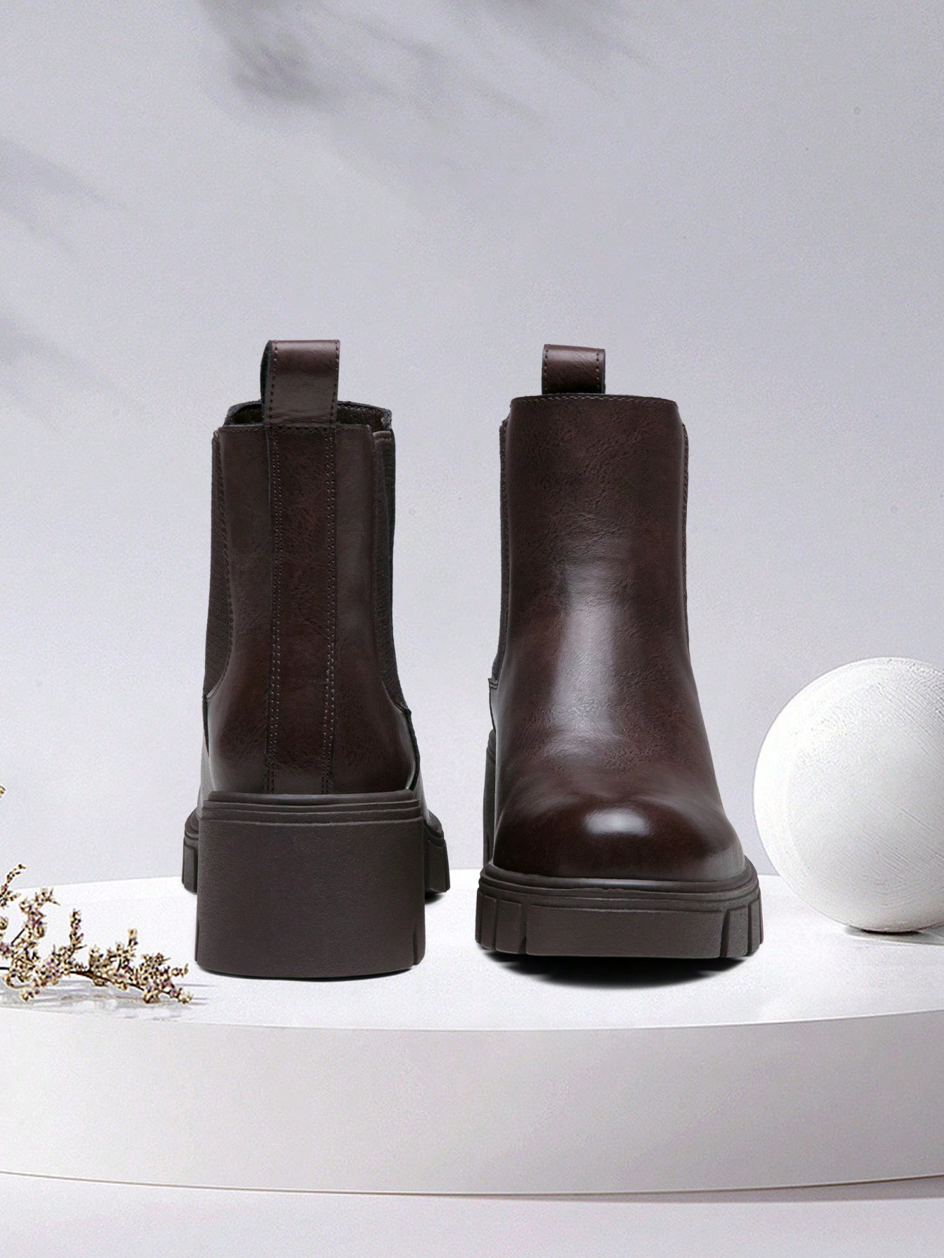 In Rust Brown Women Fashion Boots