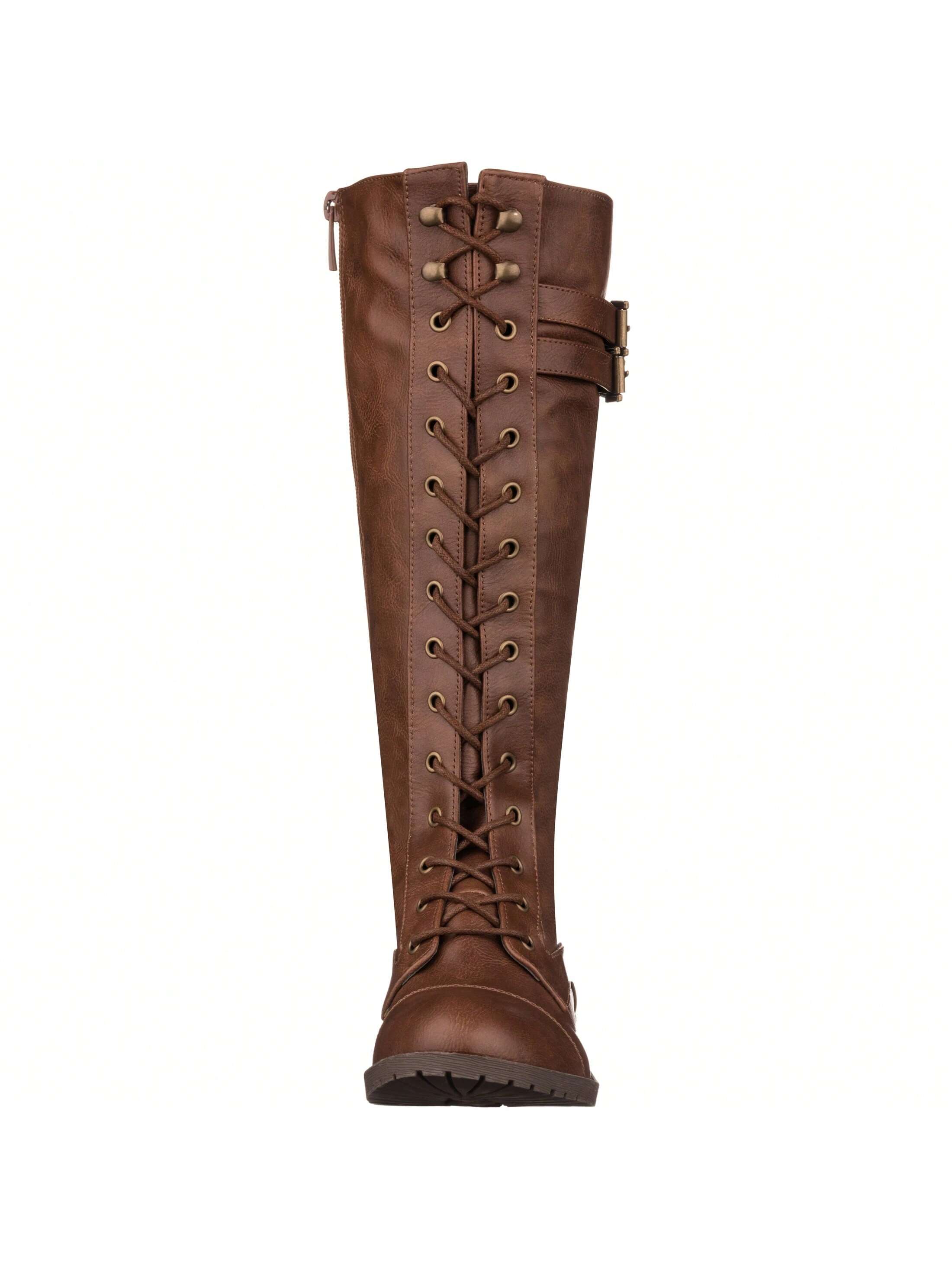 In Brown Women Knee-High Boots