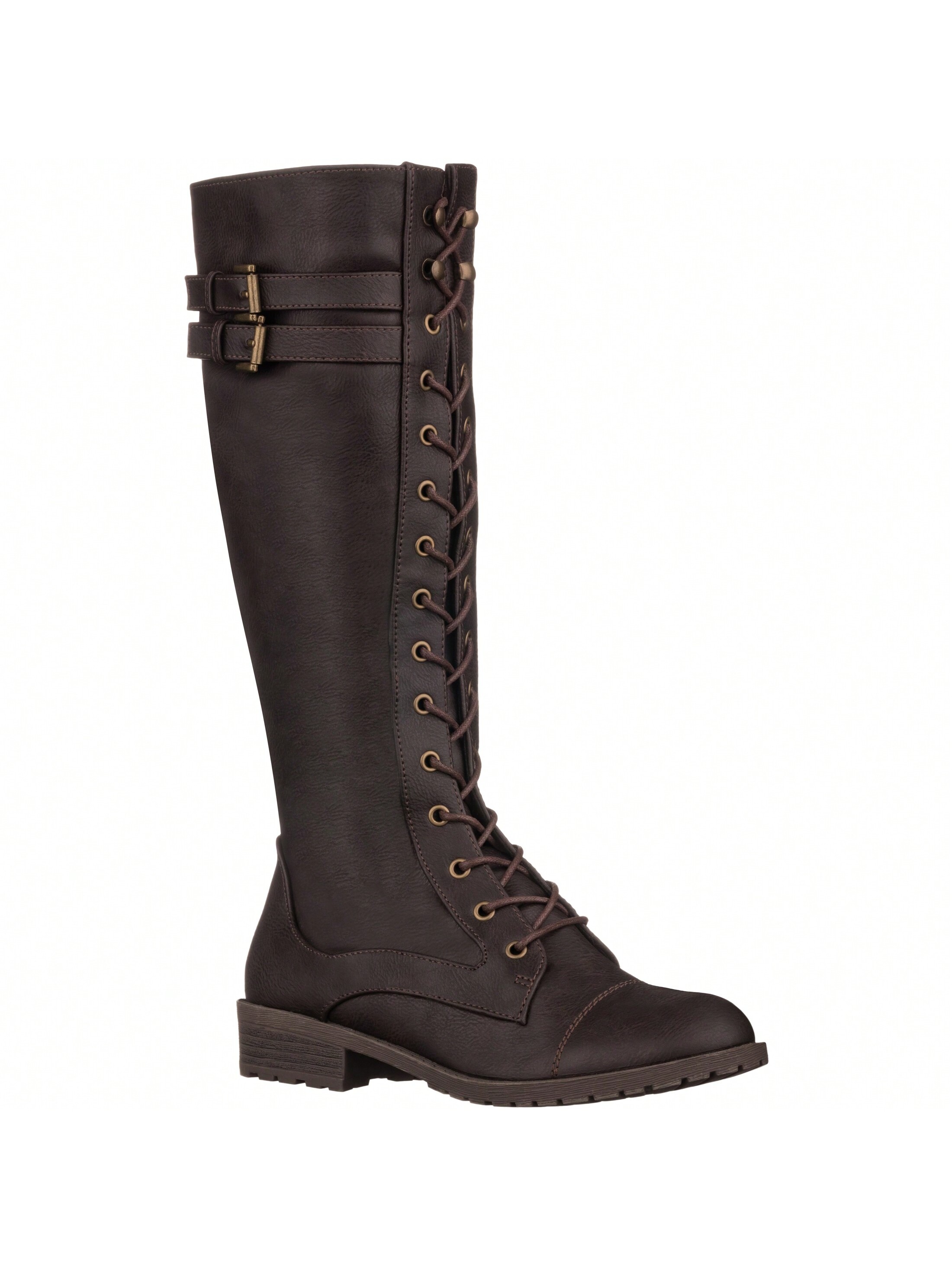 In Coffee Brown Women Fashion Boots