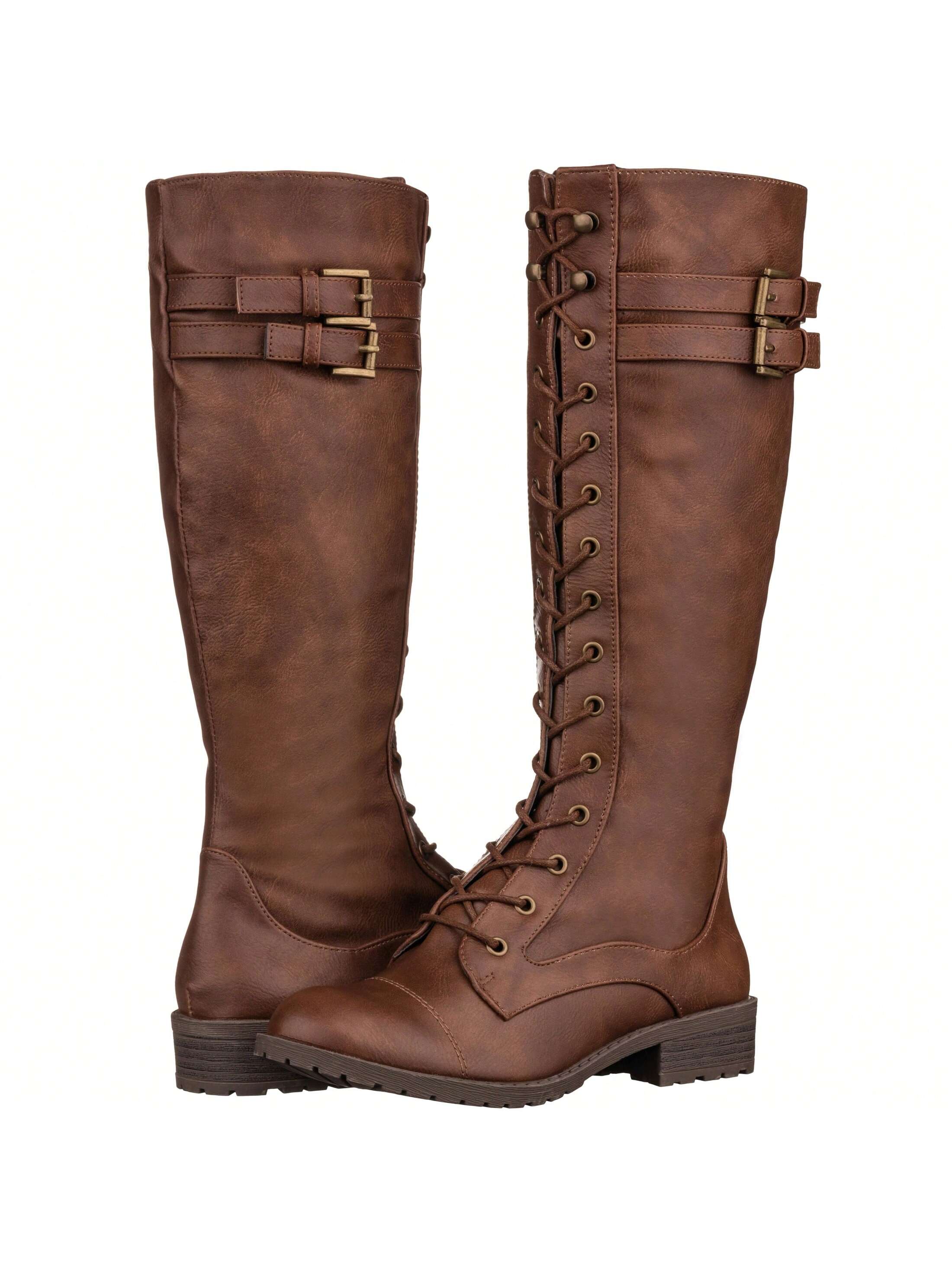 In Brown Women Knee-High Boots