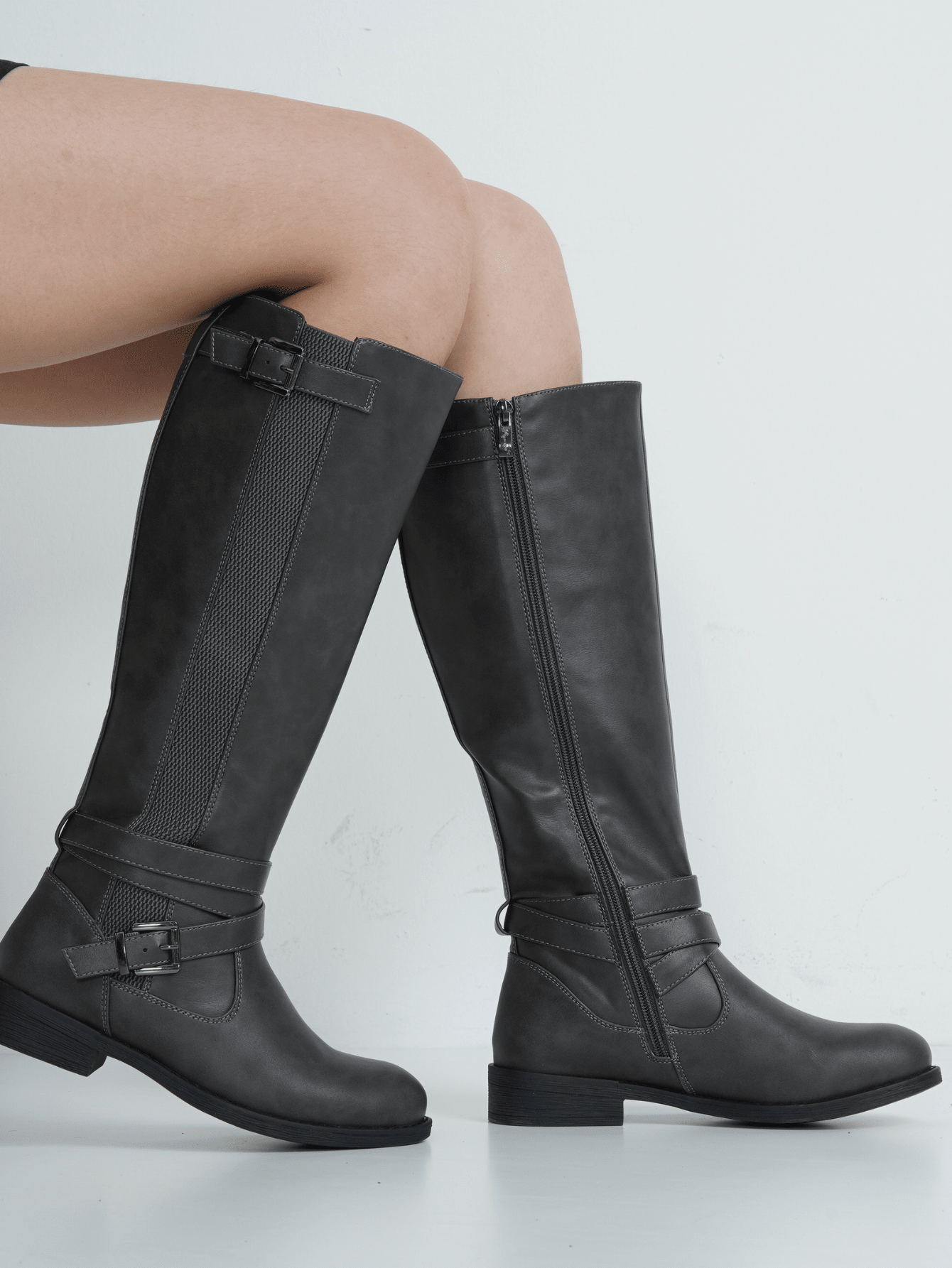 In Grey Women Fashion Boots