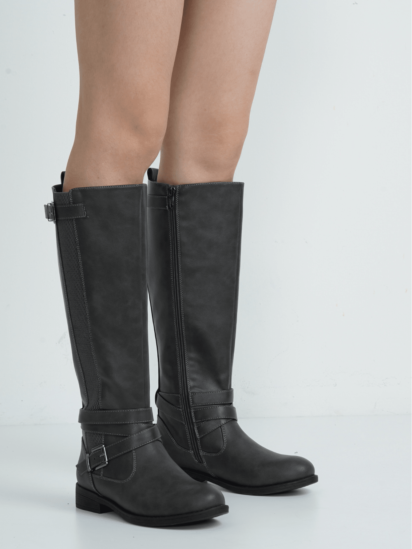 In Grey Women Fashion Boots