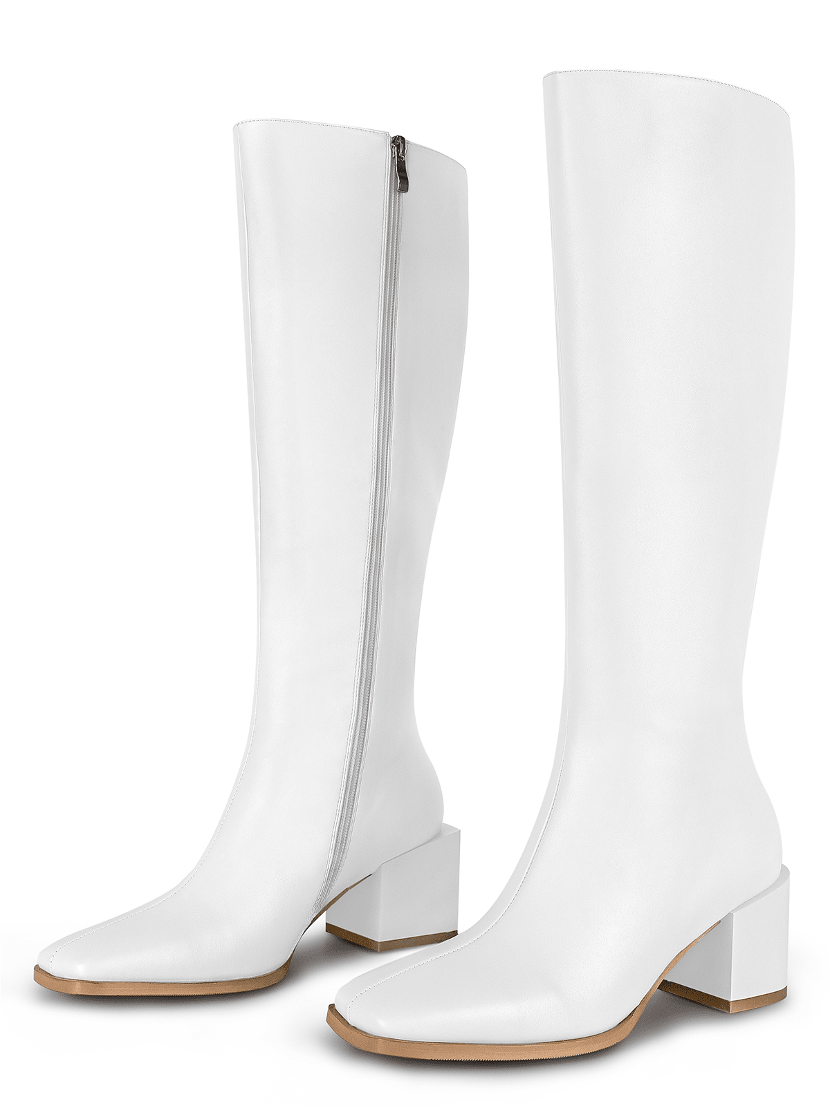 In White Women Knee-High Boots