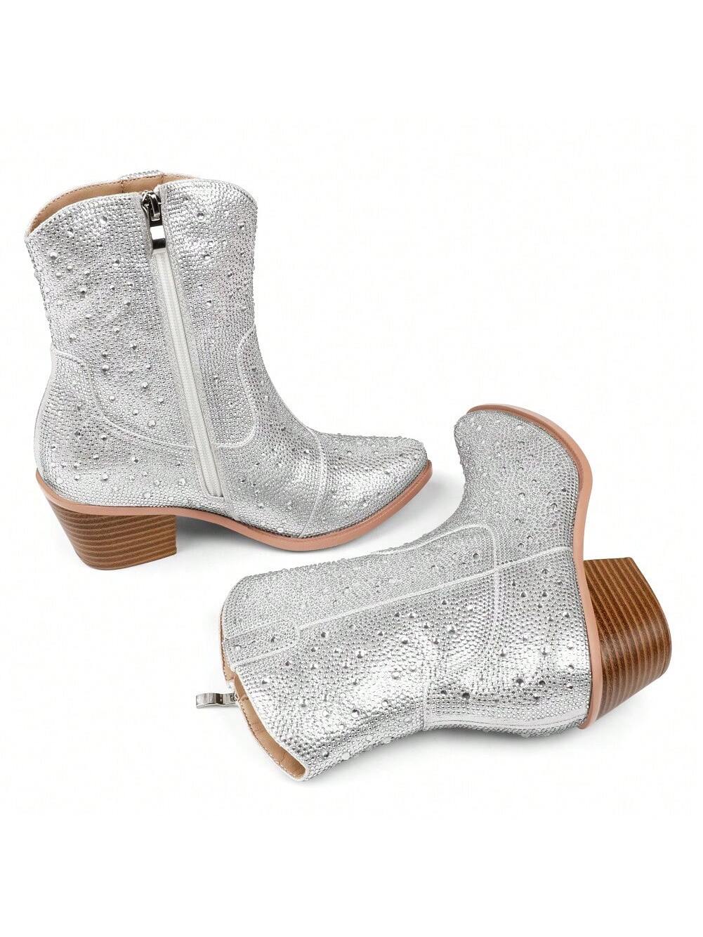 In Silver Women Ankle Boots & Booties