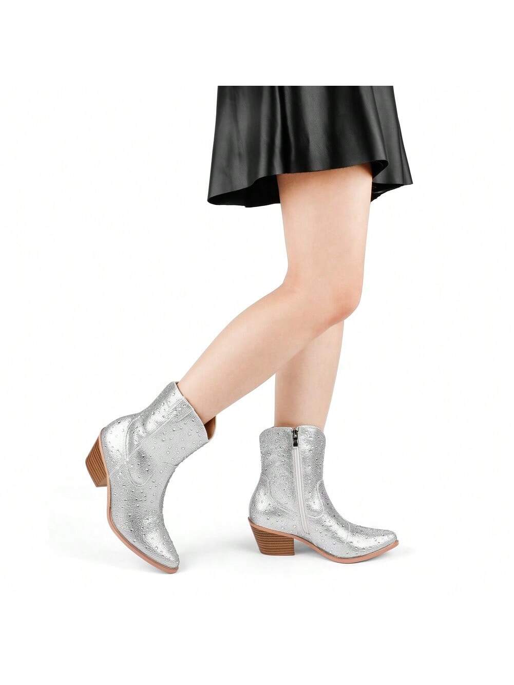 In Silver Women Ankle Boots & Booties