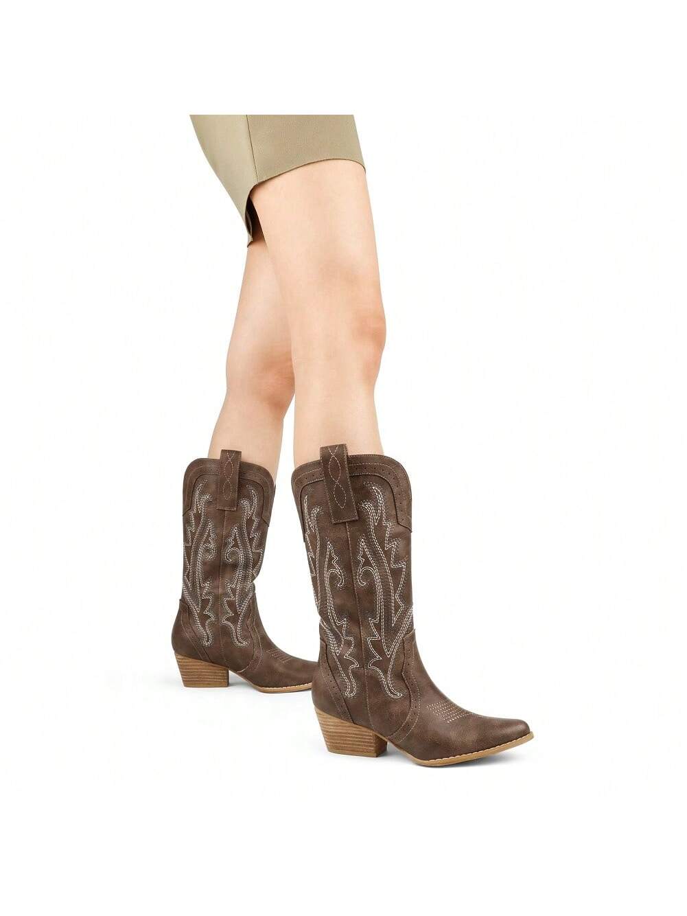 In Brown Women Mid-Calf Boots