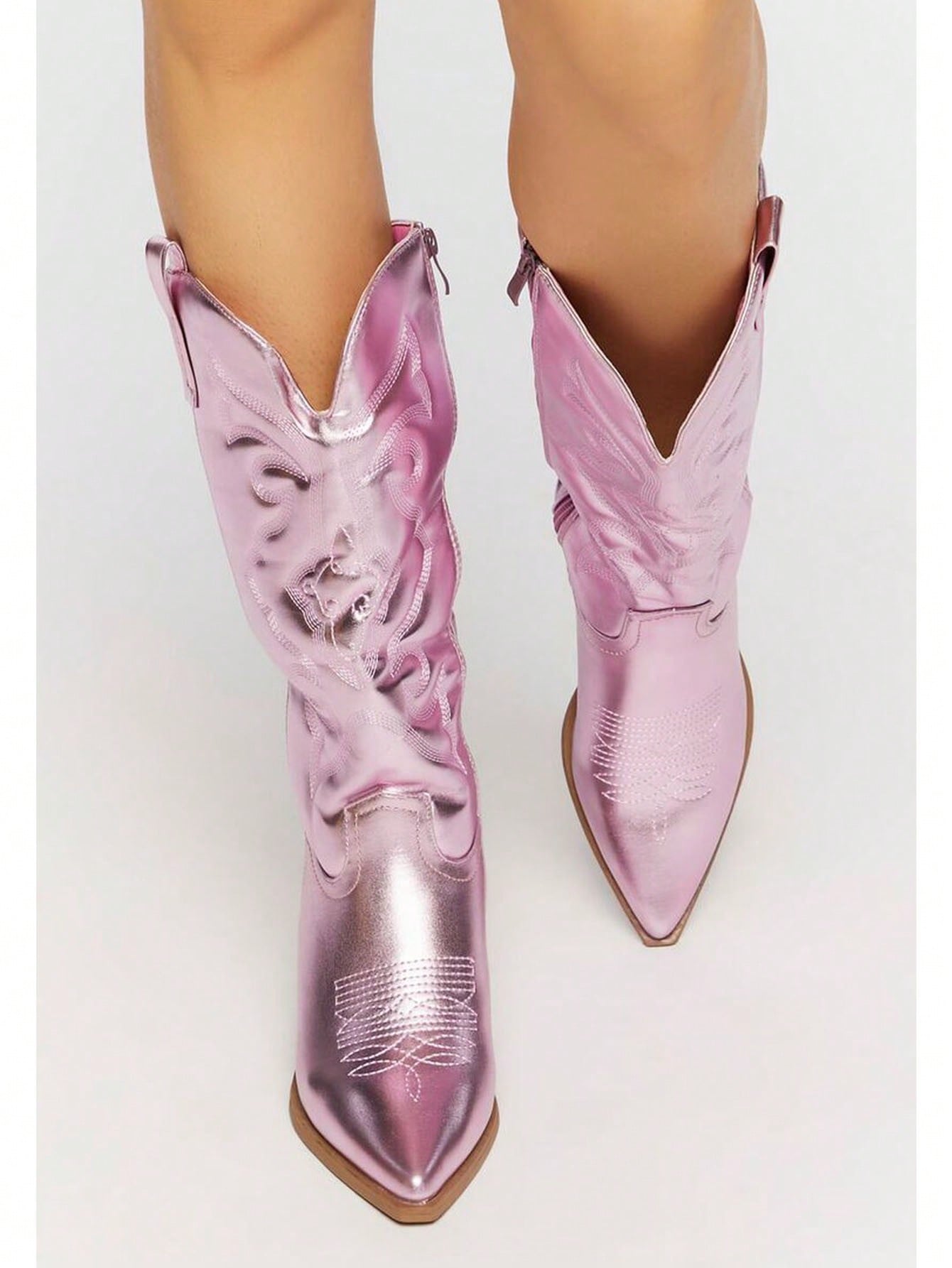 In Pink Women Mid-Calf Boots