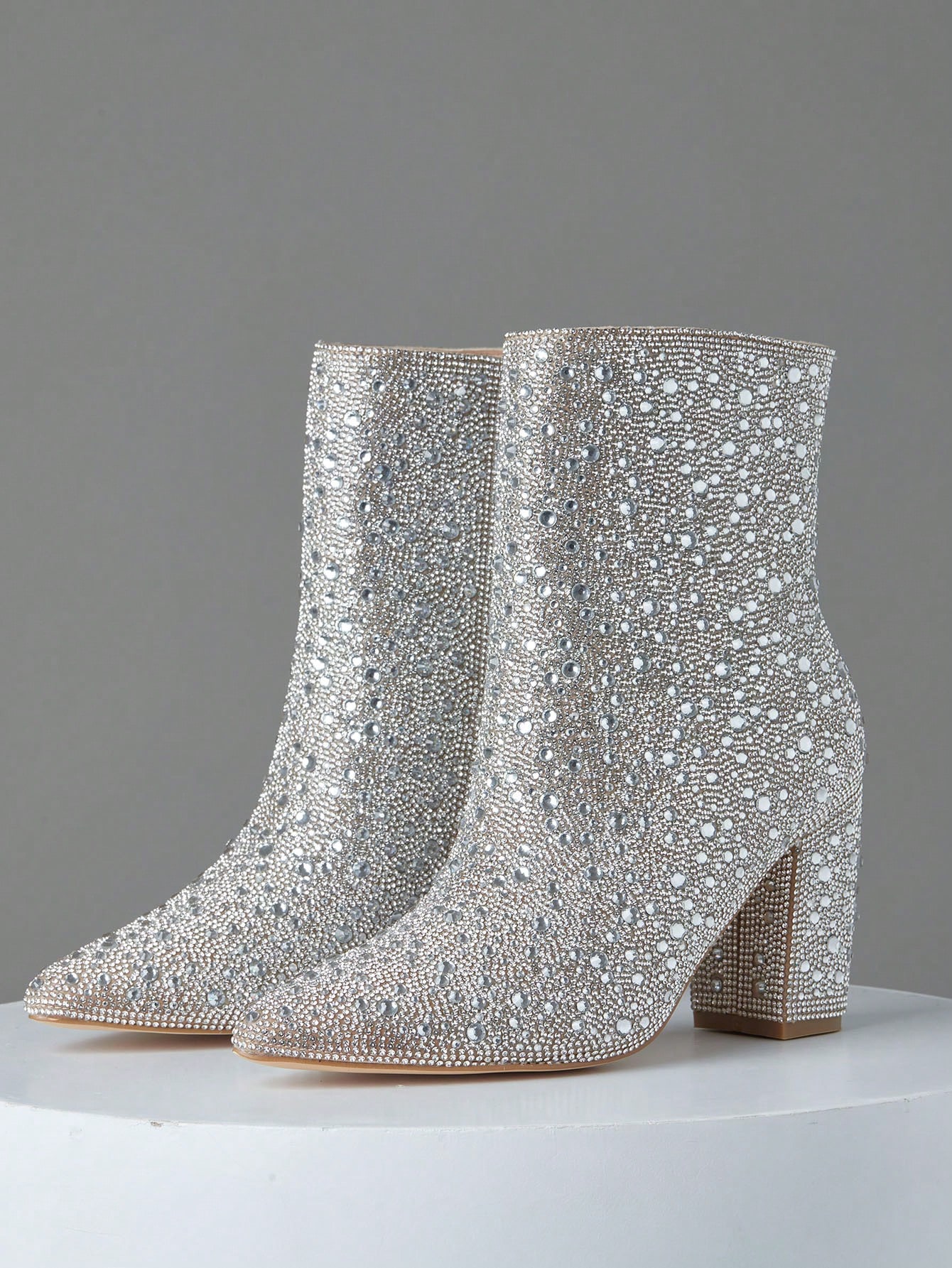 In Silver Women Fashion Boots