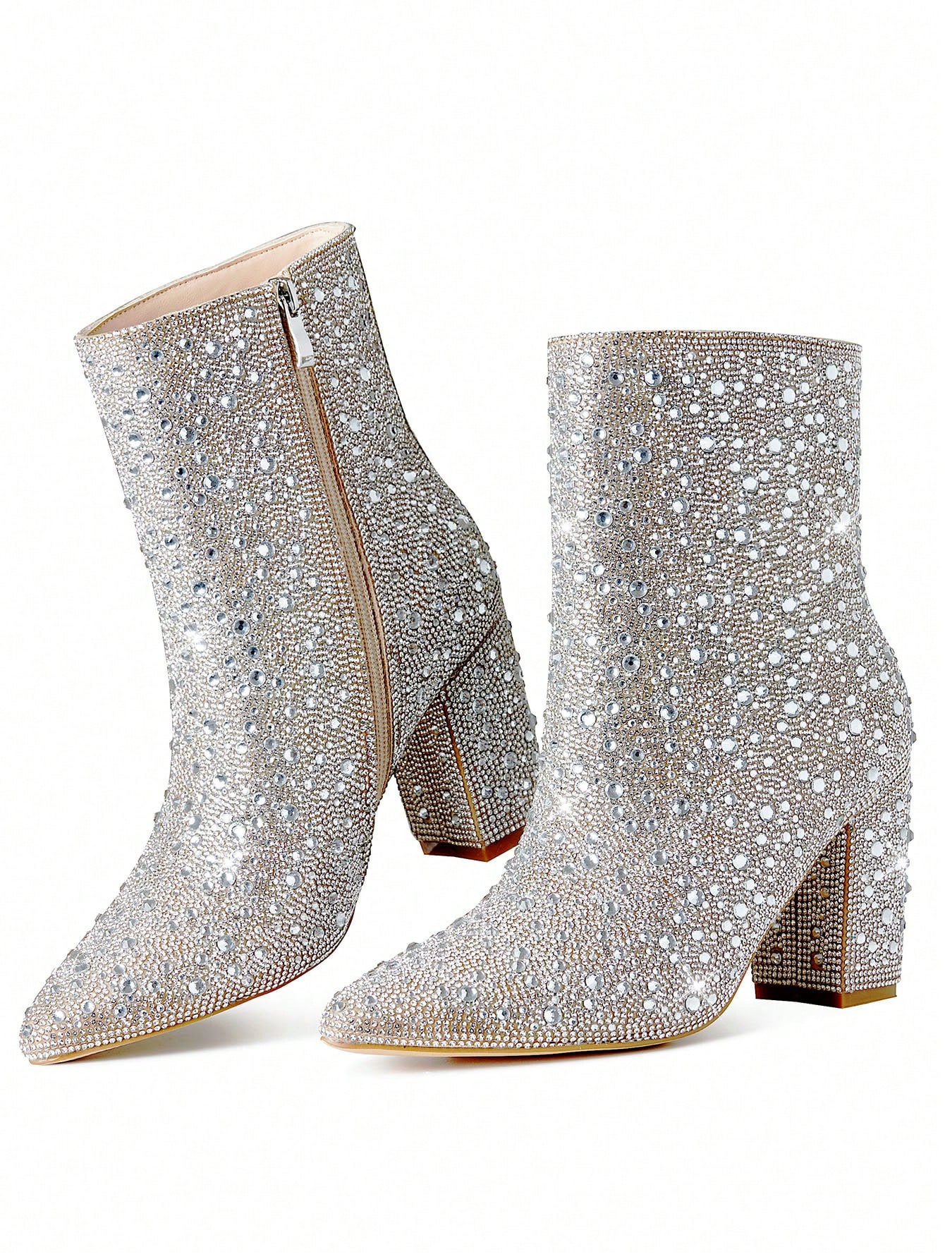 In Silver Women Fashion Boots