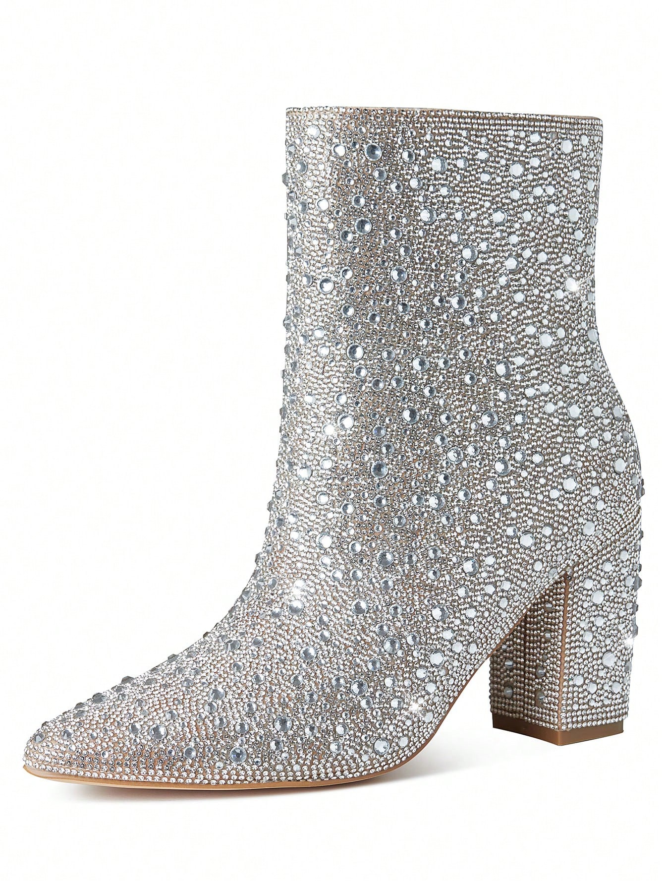 In Silver Women Fashion Boots