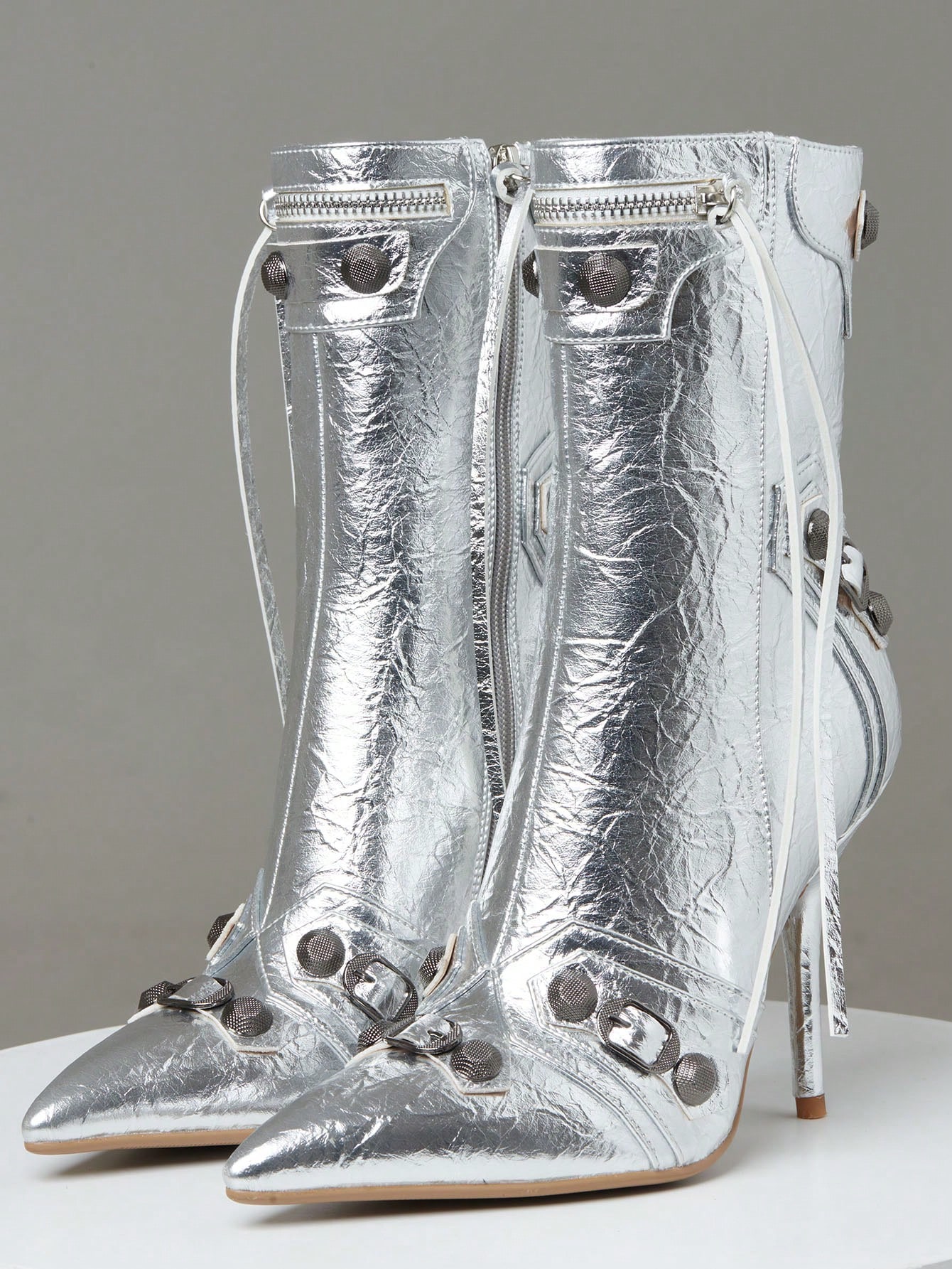 In Silver Women Ankle Boots & Booties