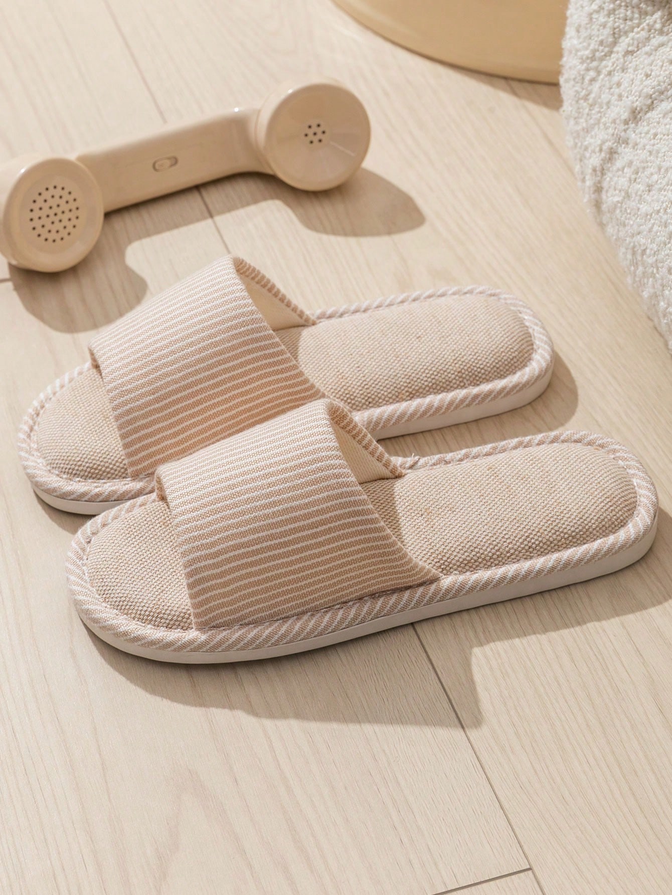 In Beige Women Home Slippers