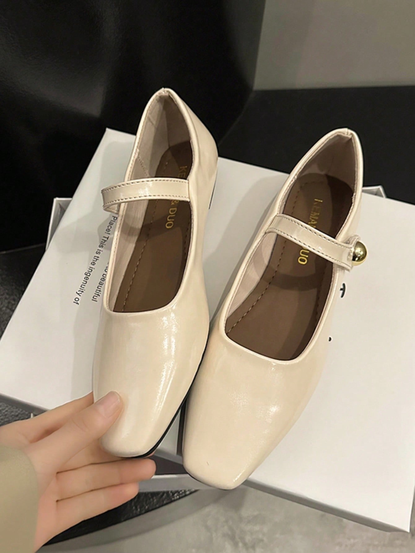 In Beige Women Flats