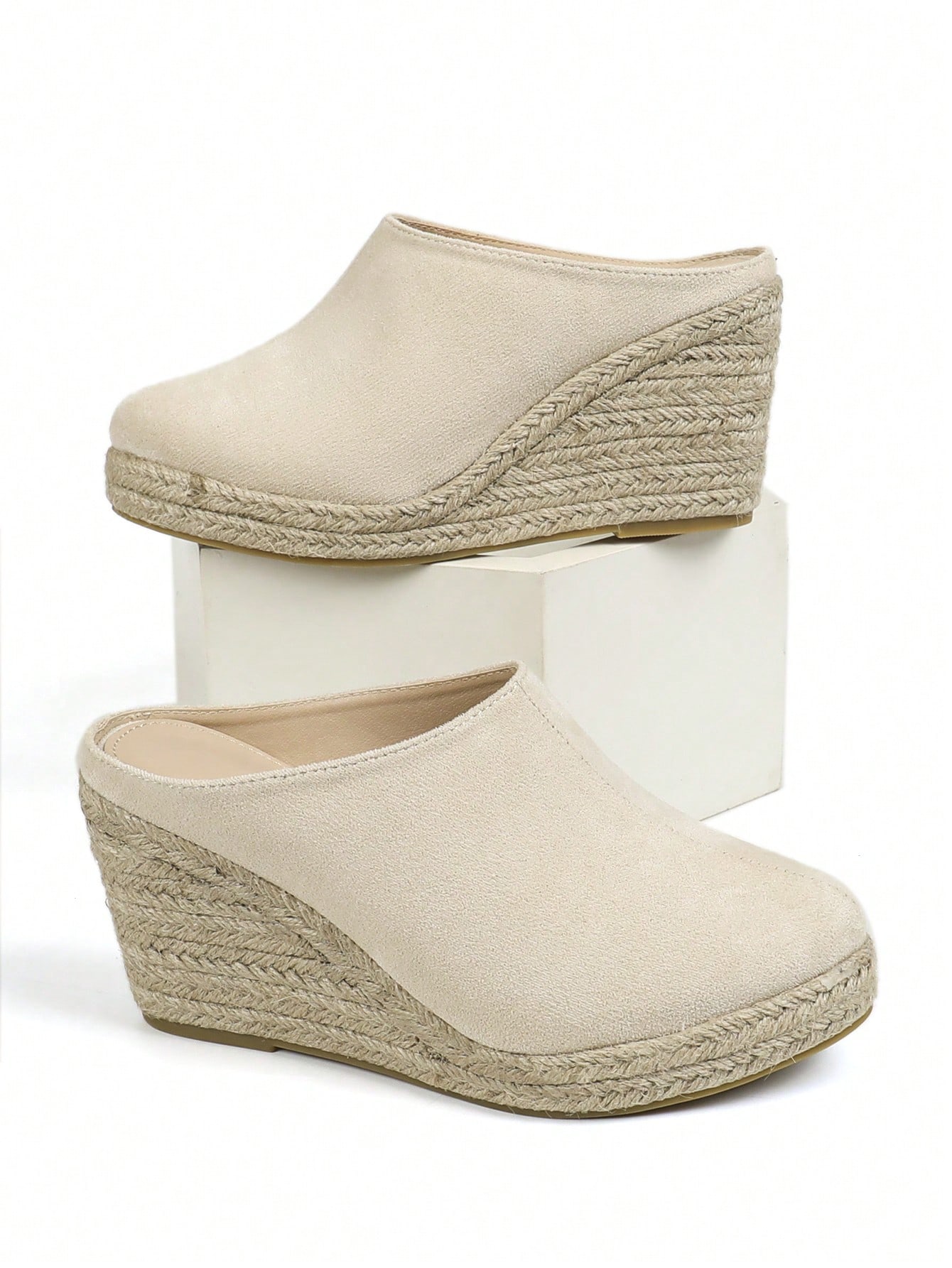 In Beige Women Wedges & Flatform