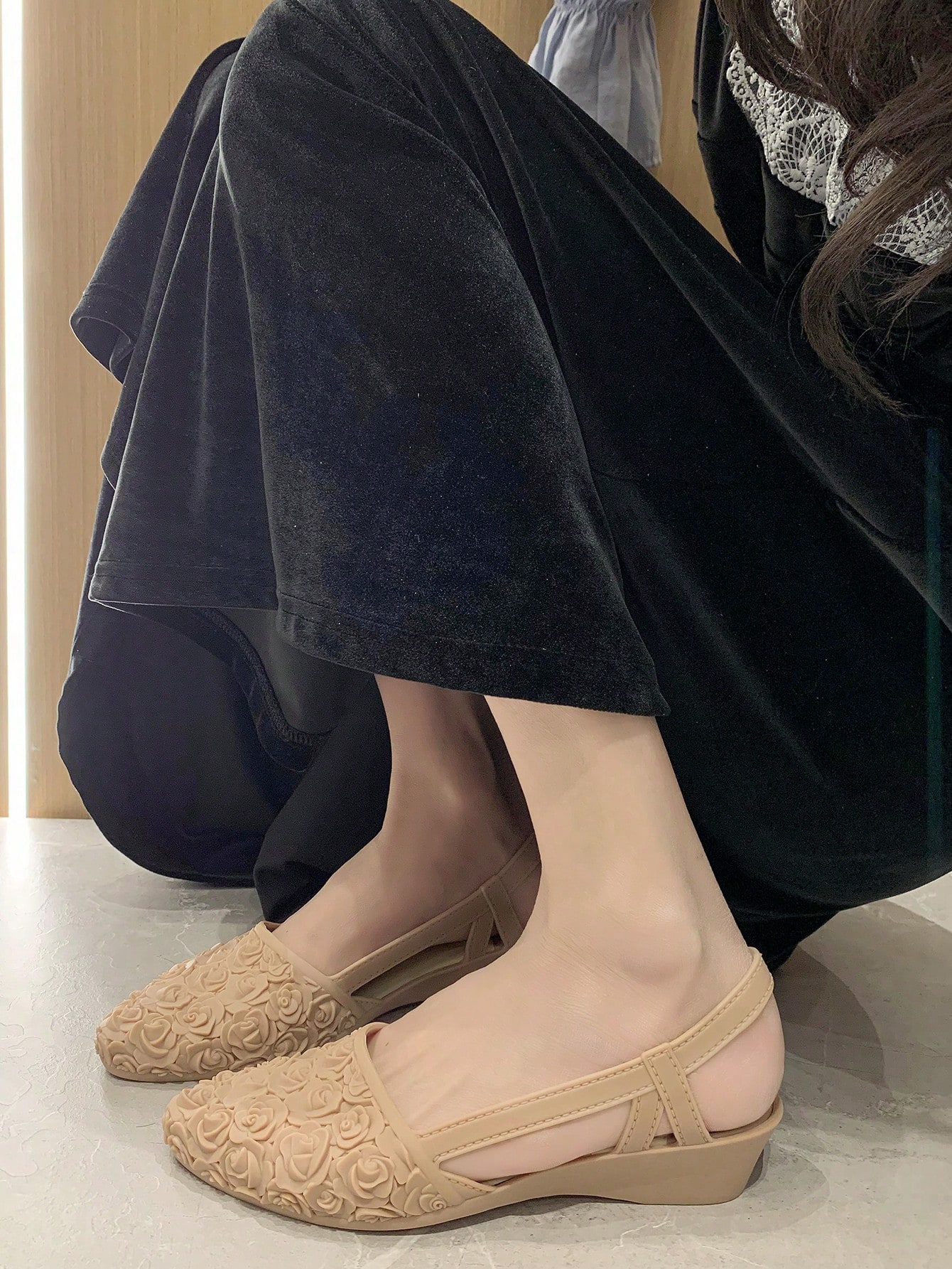 In Apricot Women Wedges & Flatform