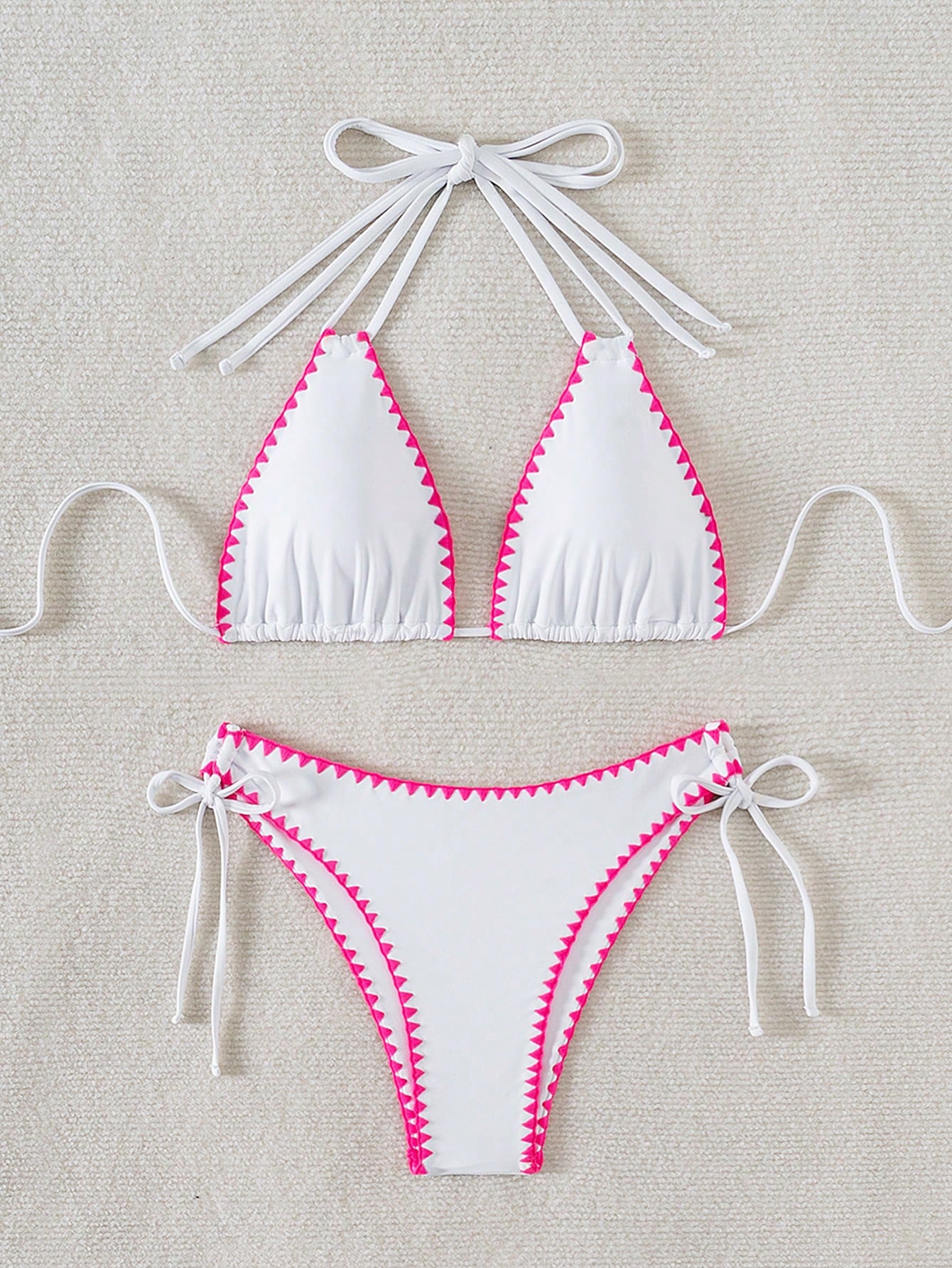 In White Women Bikini Sets