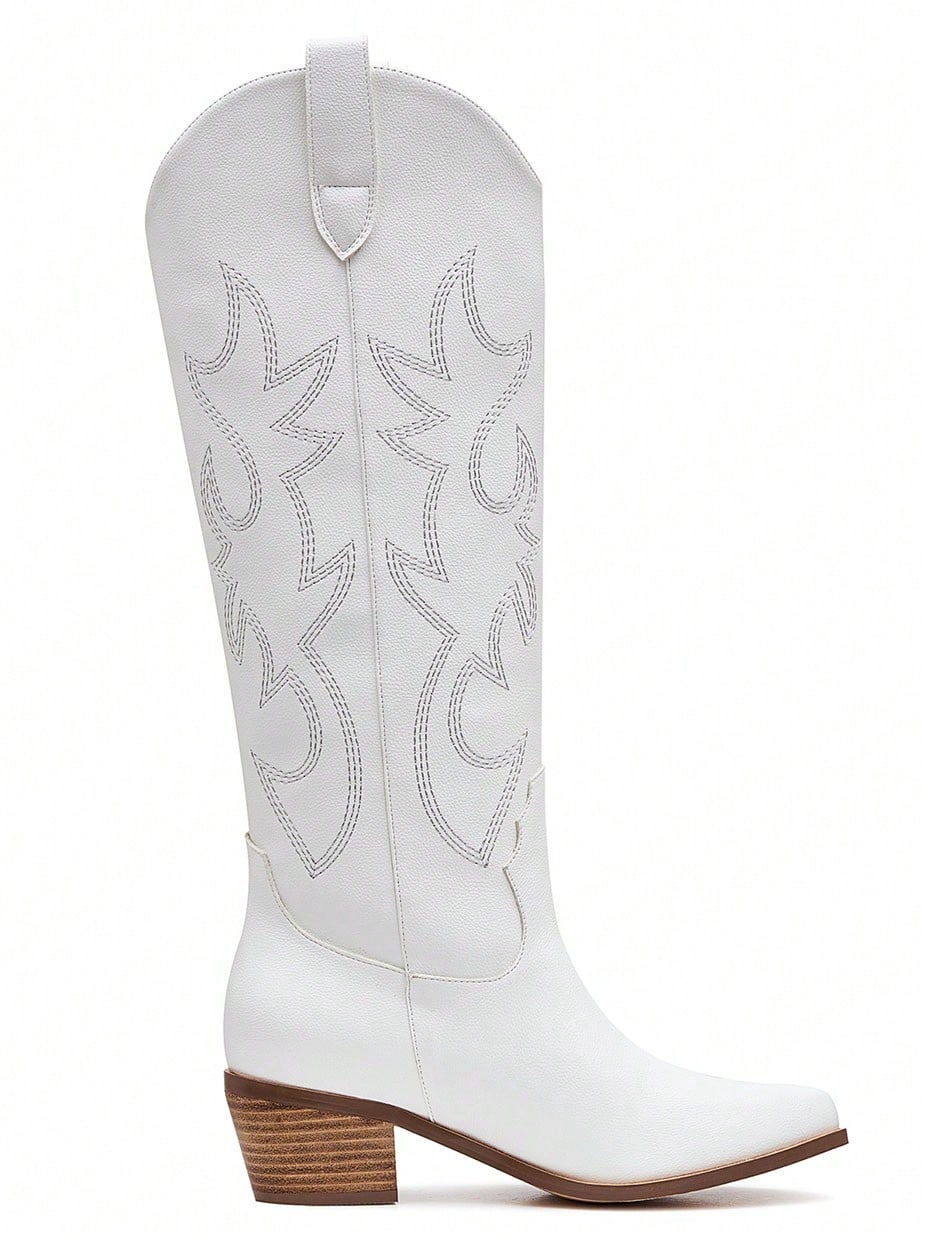 In White Women Knee-High Boots