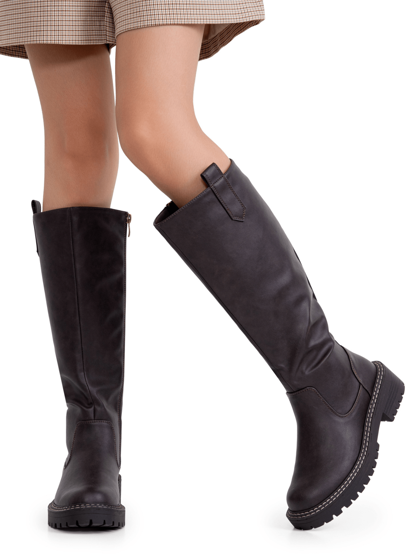 In Brown Women Knee-High Boots