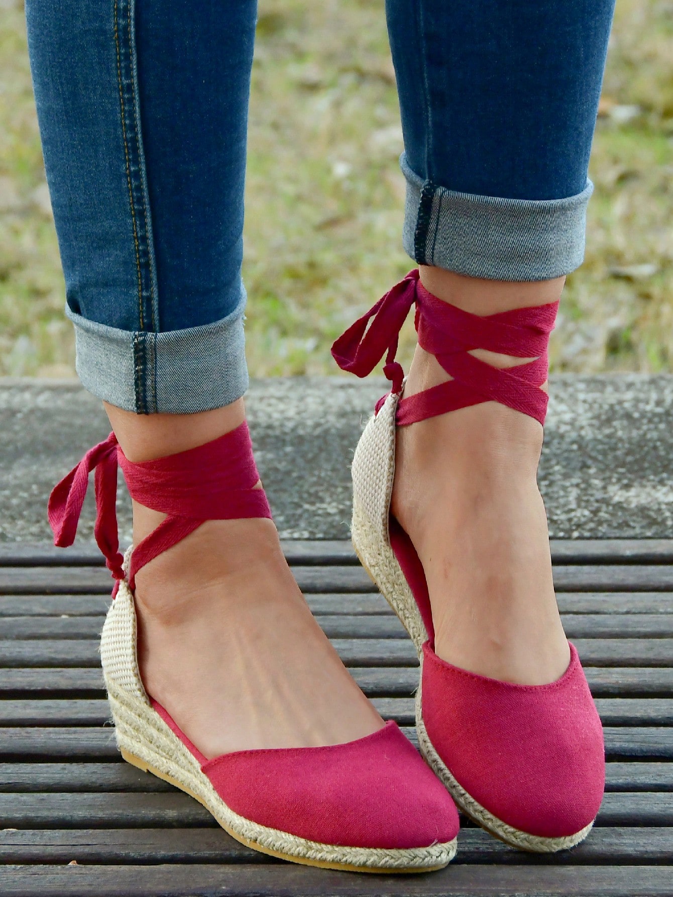 In Red Women Wedges & Flatform