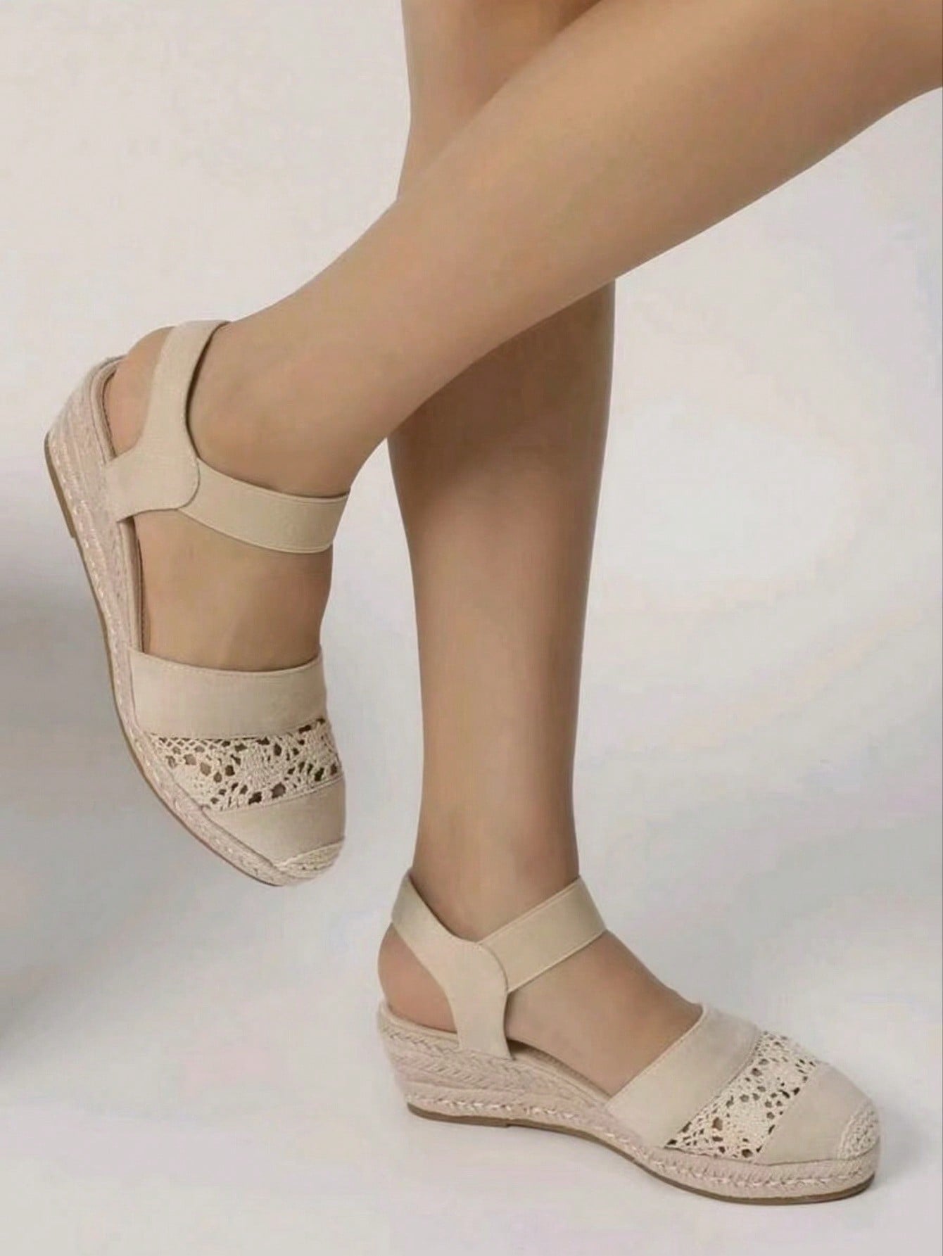 In Beige Women Wedges & Flatform