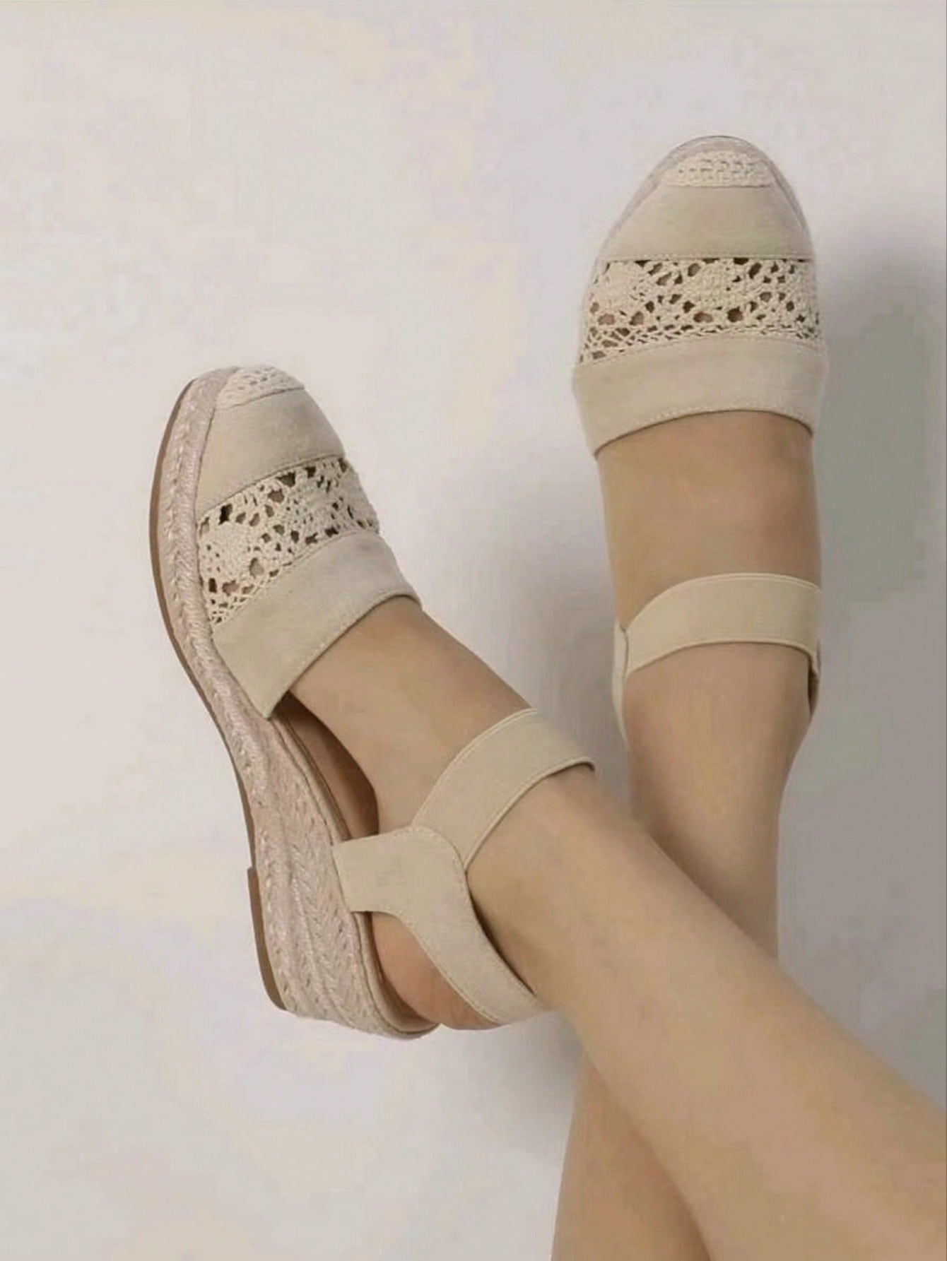 In Beige Women Wedges & Flatform