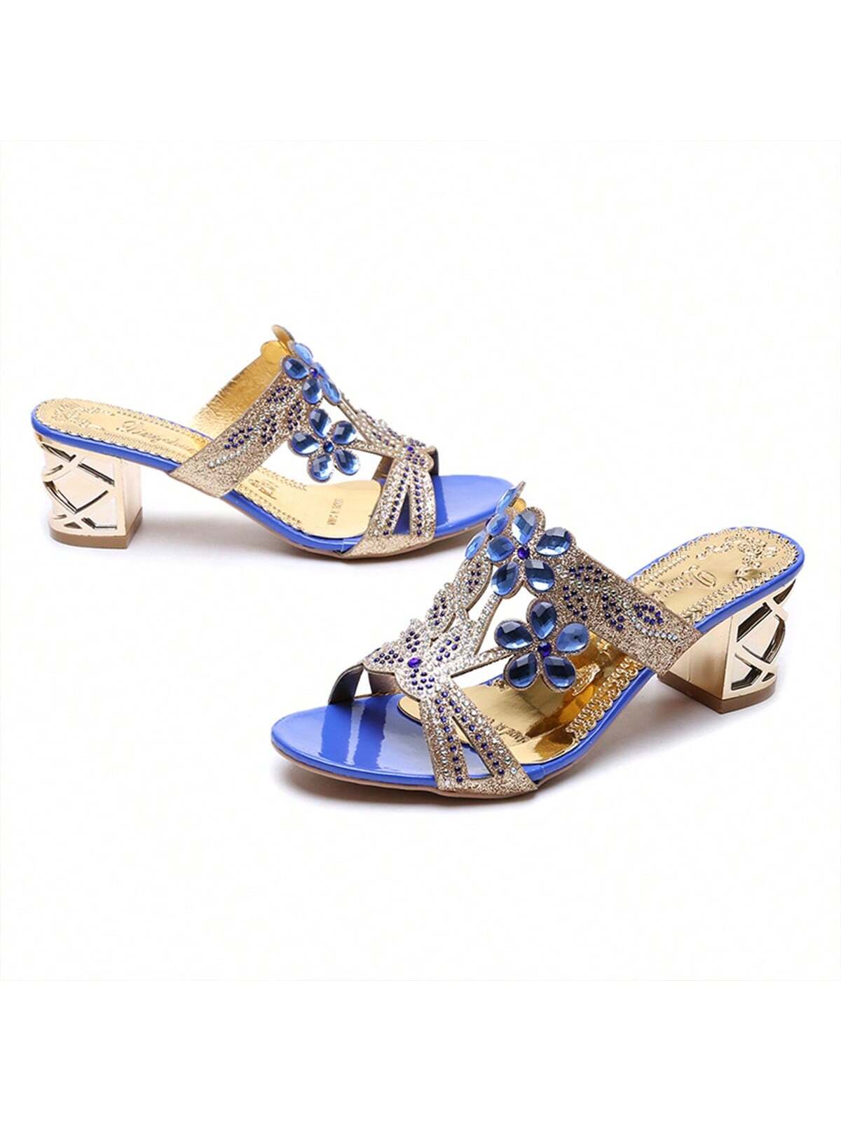 In Blue Women Heeled Sandals