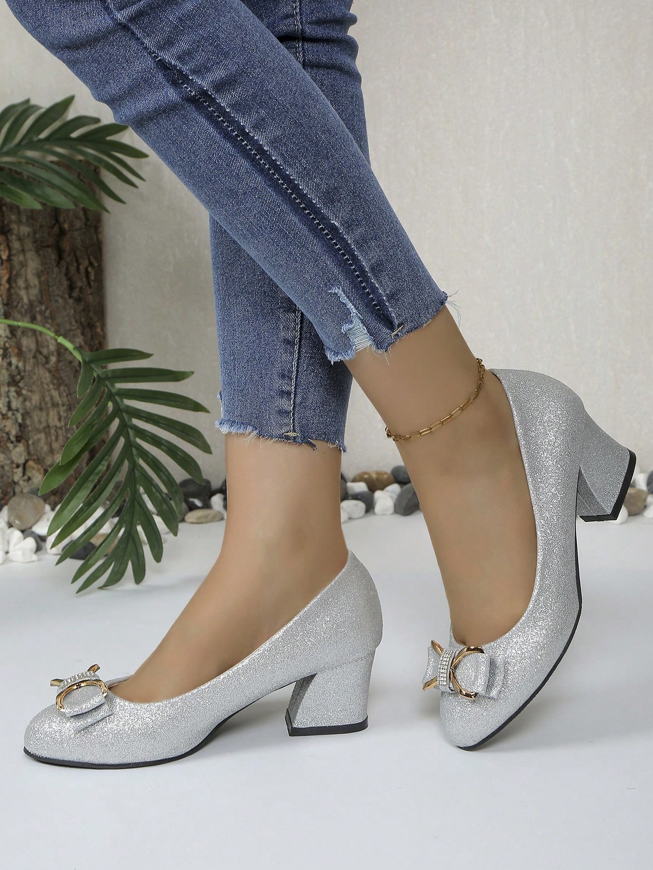 In Silver Women Pumps