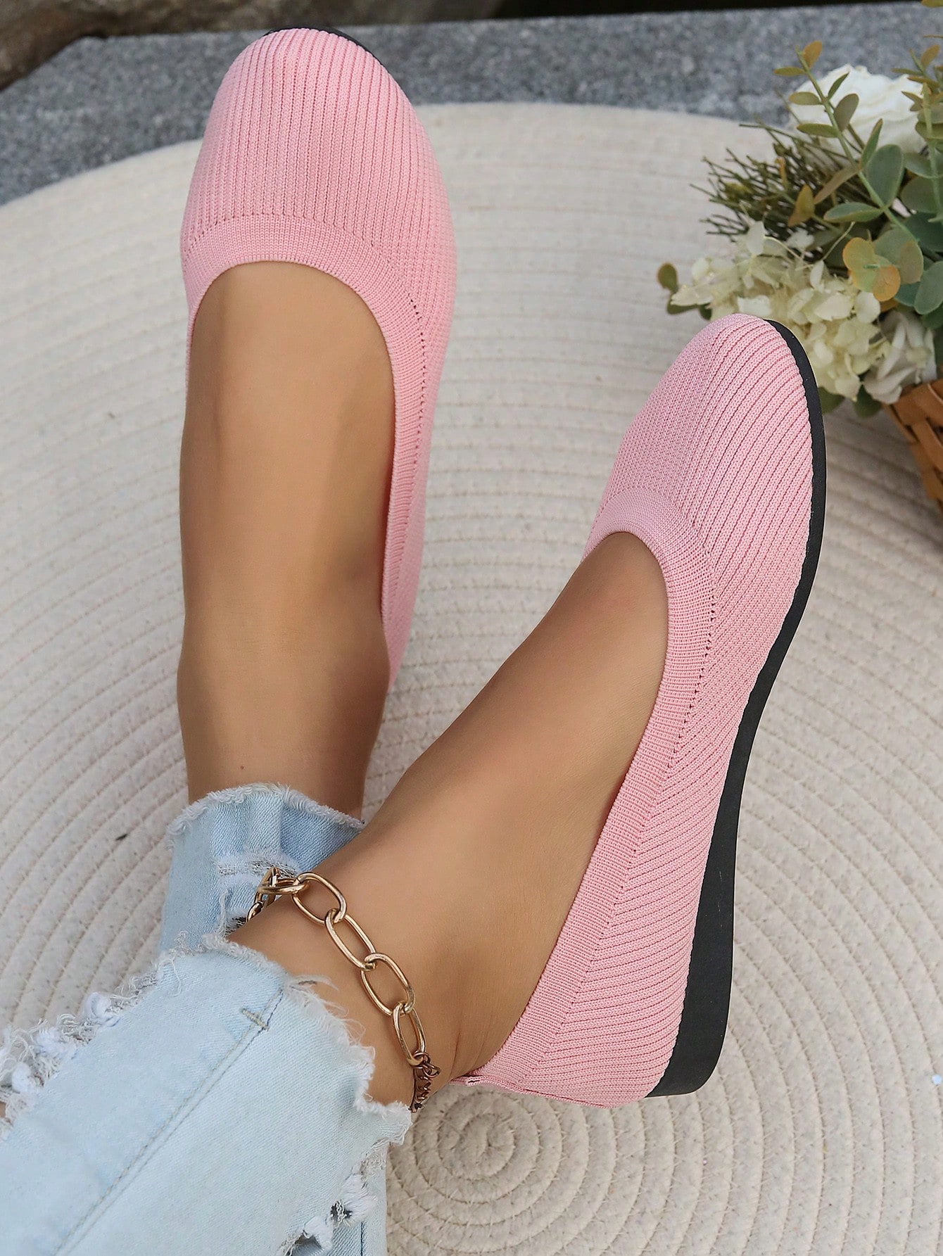 In Pink Women Flats