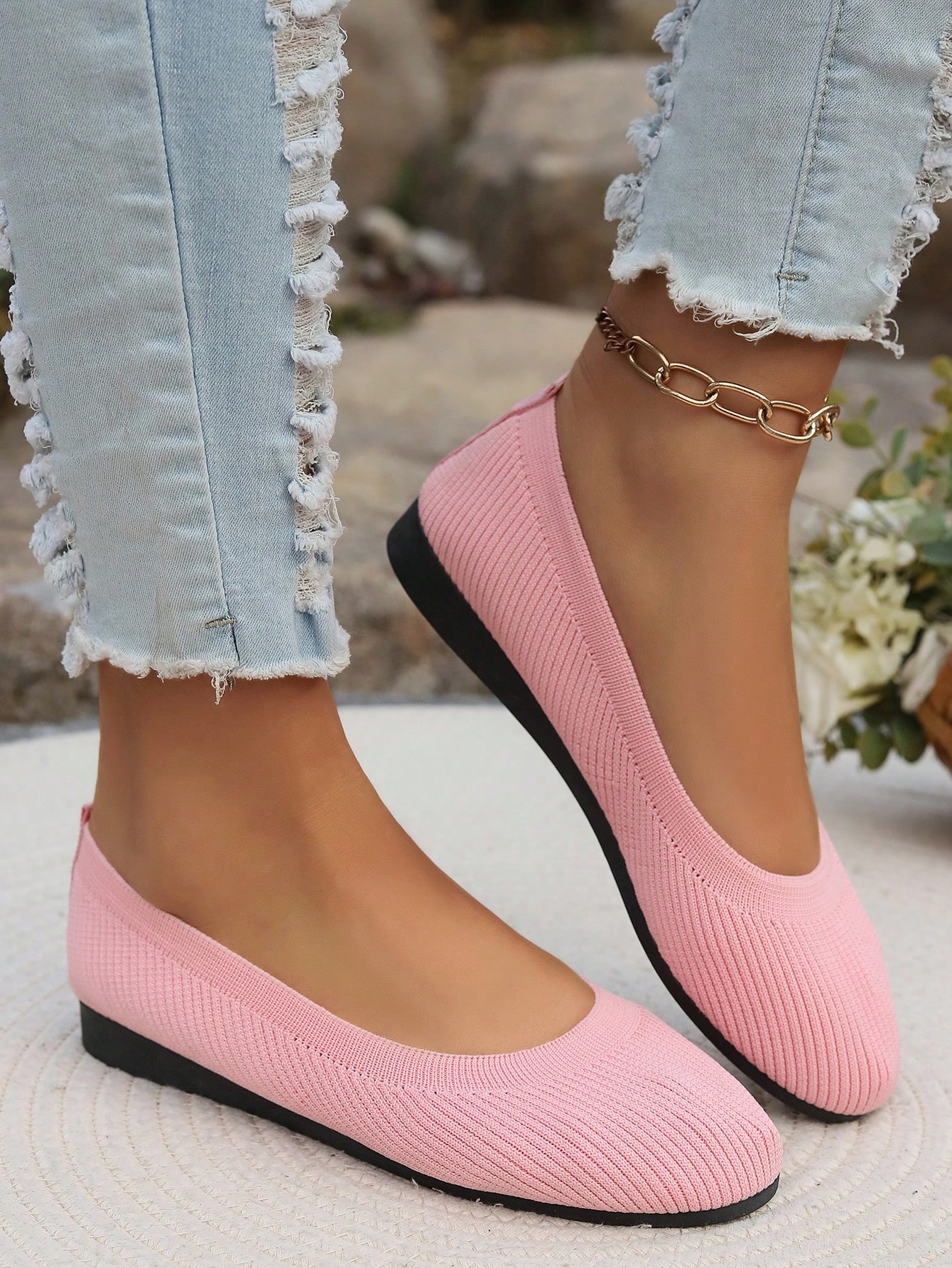 In Pink Women Flats