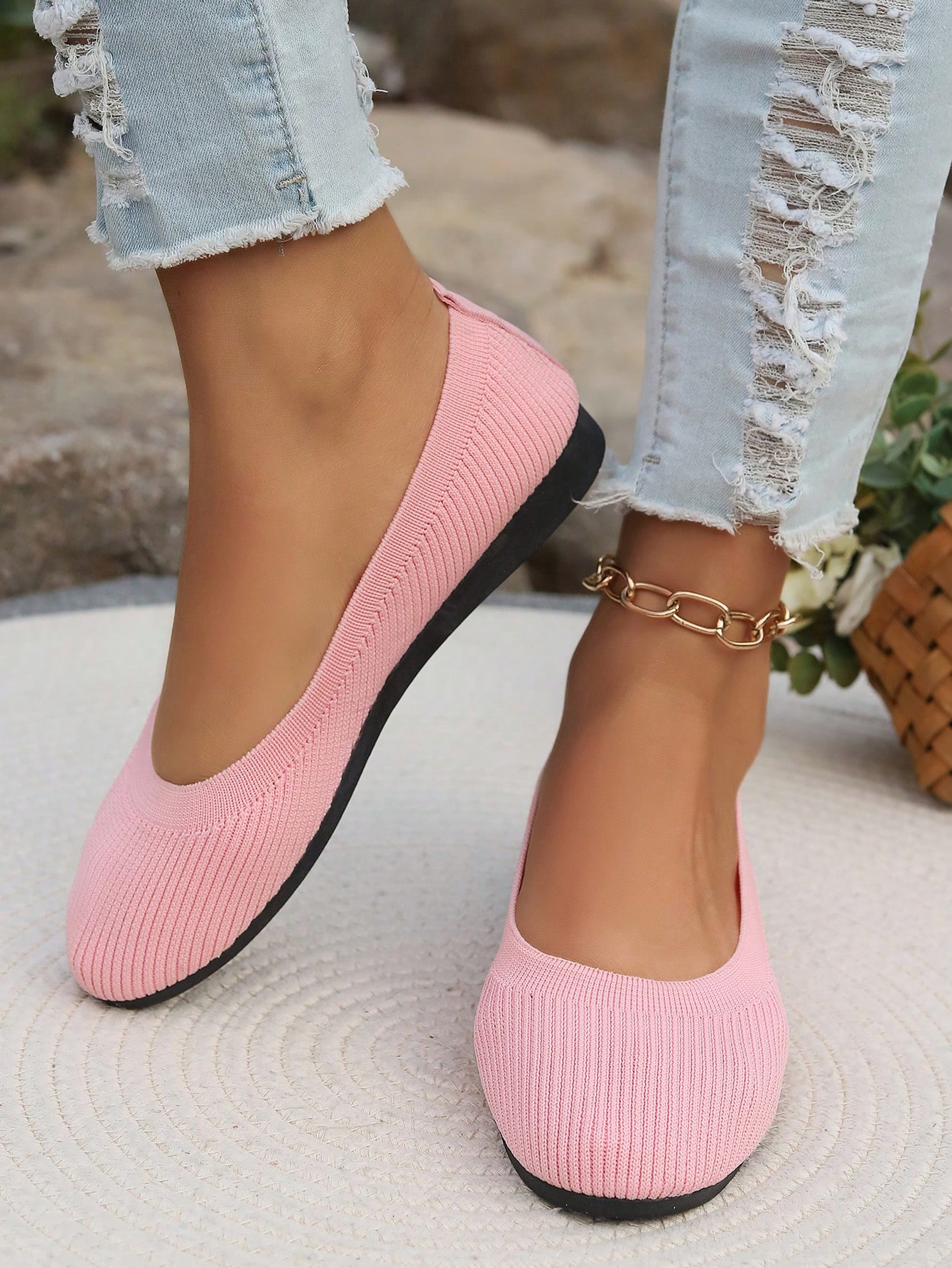 In Pink Women Flats