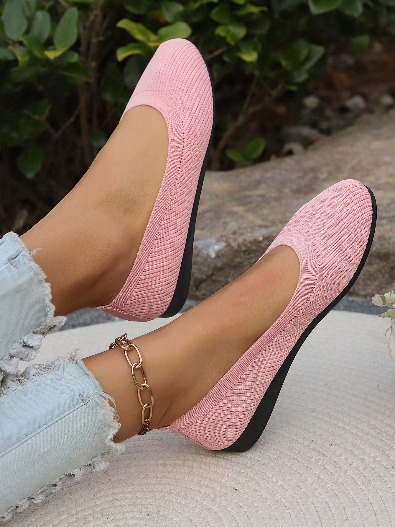 In Pink Women Flats