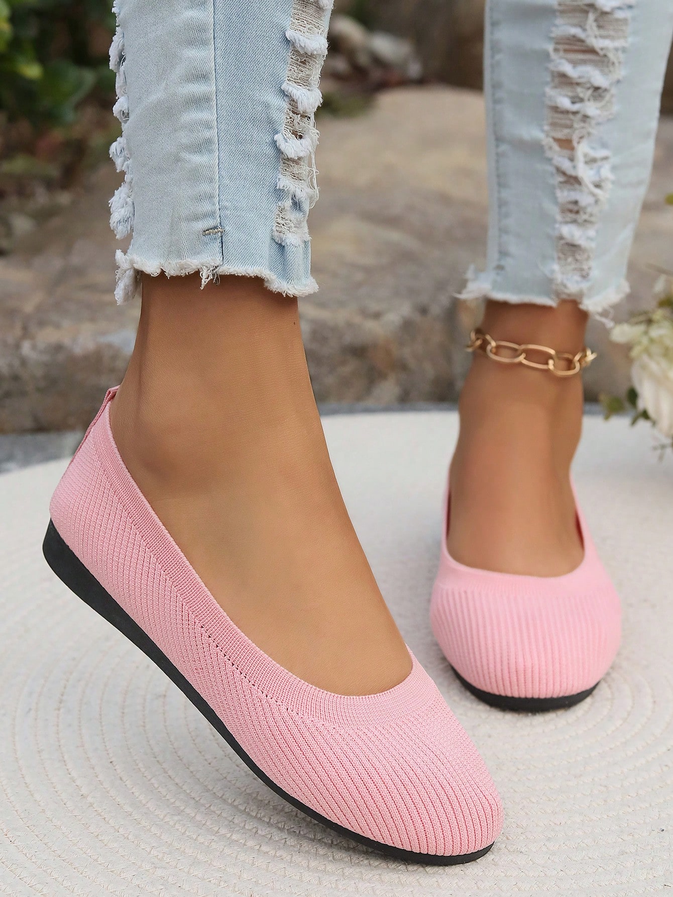 In Pink Women Flats