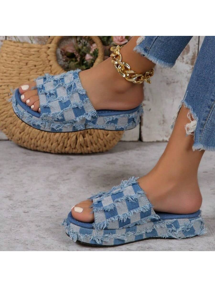 In Blue Women Platforms & Wedge Sandals