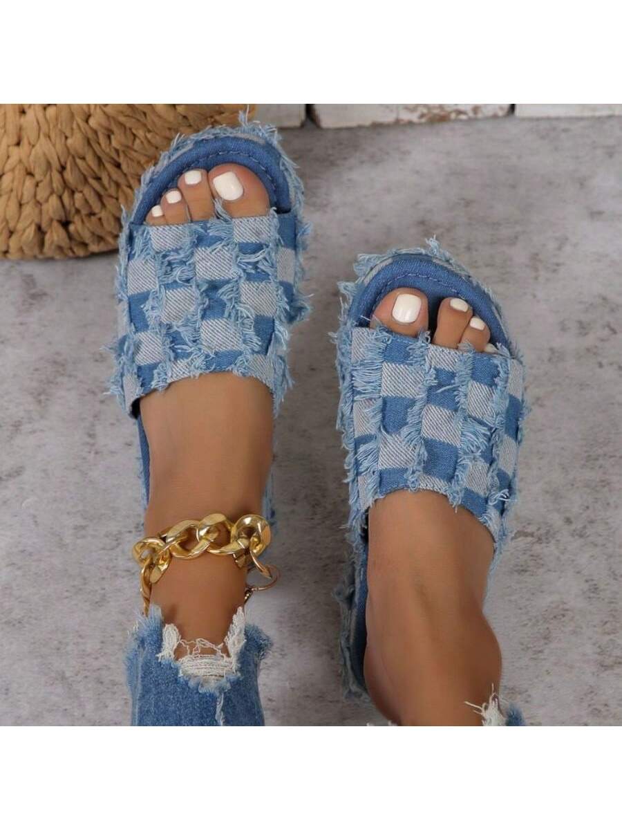 In Blue Women Platforms & Wedge Sandals