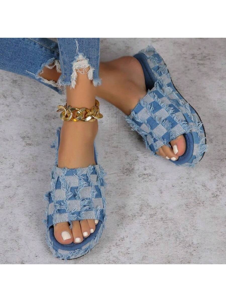 In Blue Women Platforms & Wedge Sandals