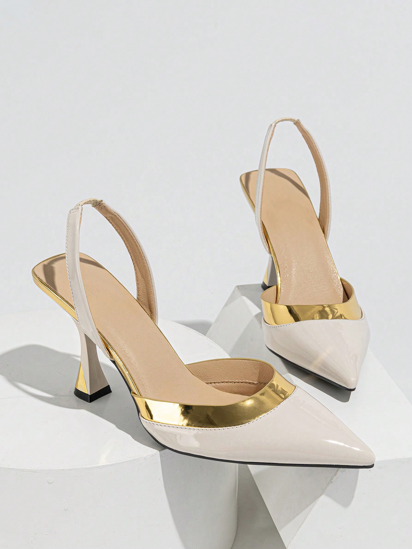 In Beige Women Pumps