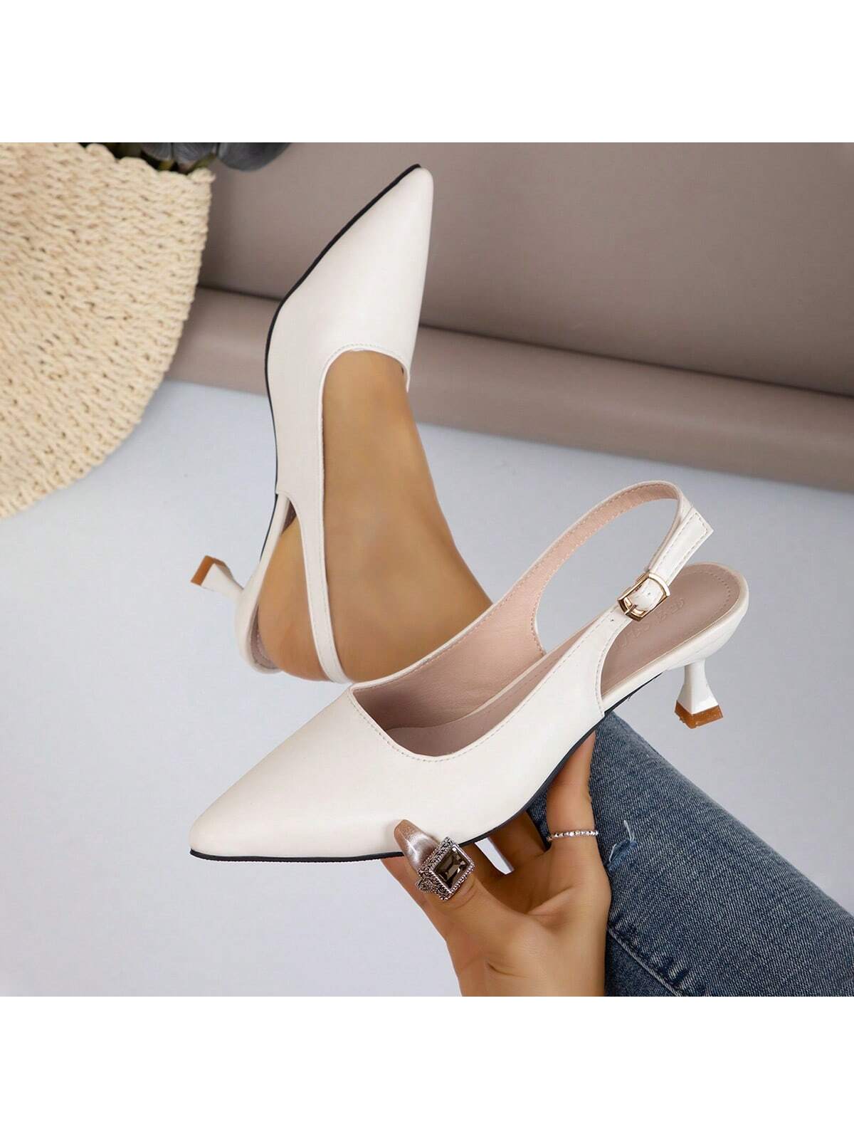 In White Women Pumps