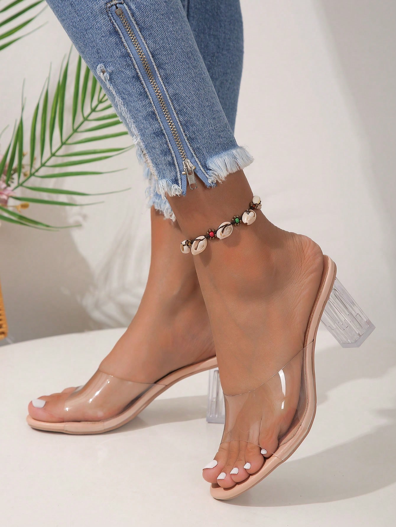 In Apricot Women Heeled Sandals