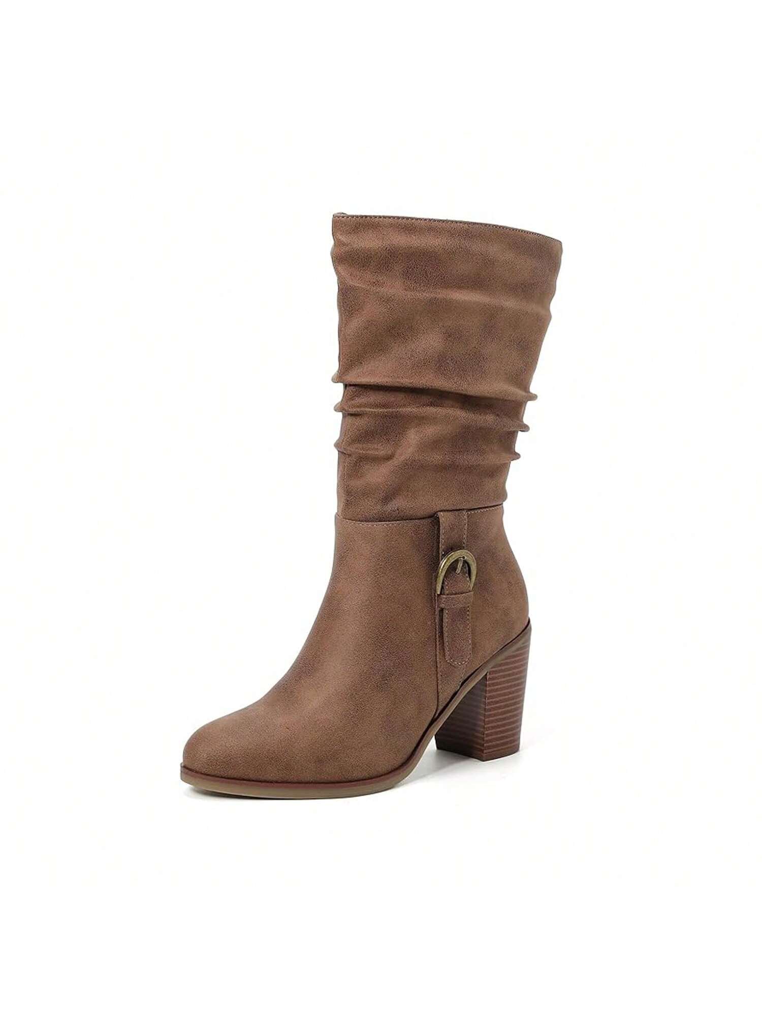 In Brown Women Mid-Calf Boots