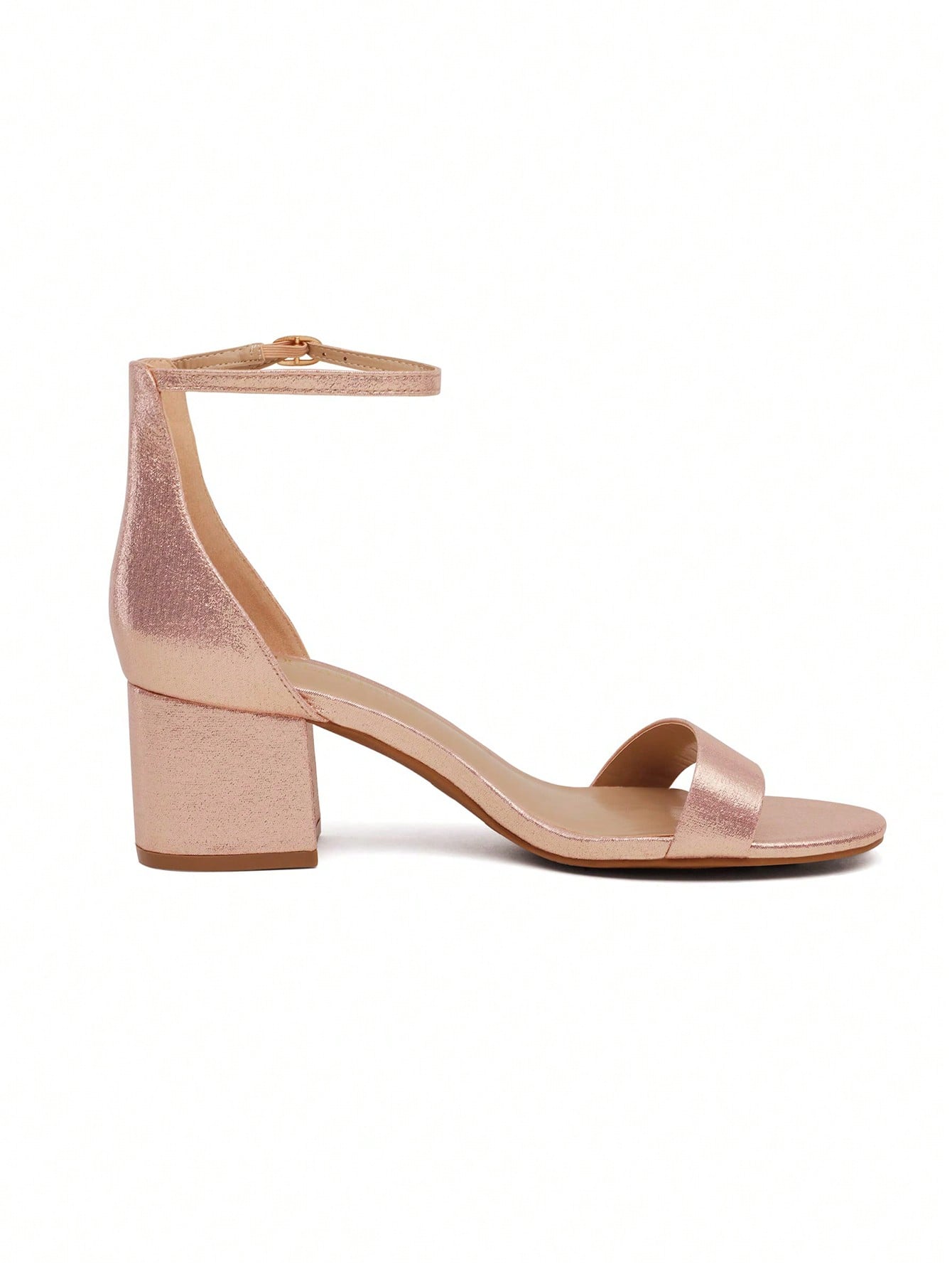 In Rose Gold Women Heeled Sandals