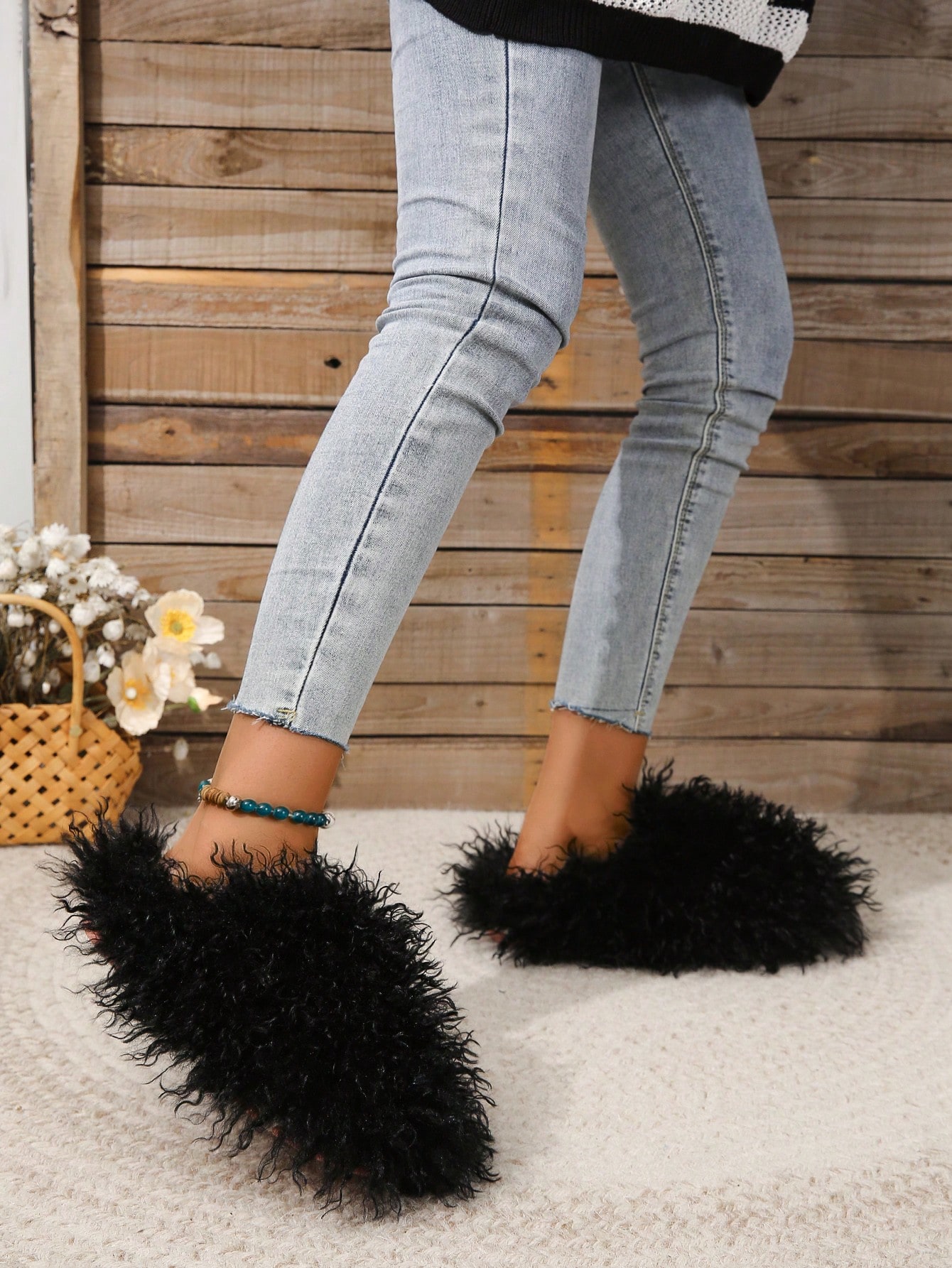 In Black Women Home Slippers